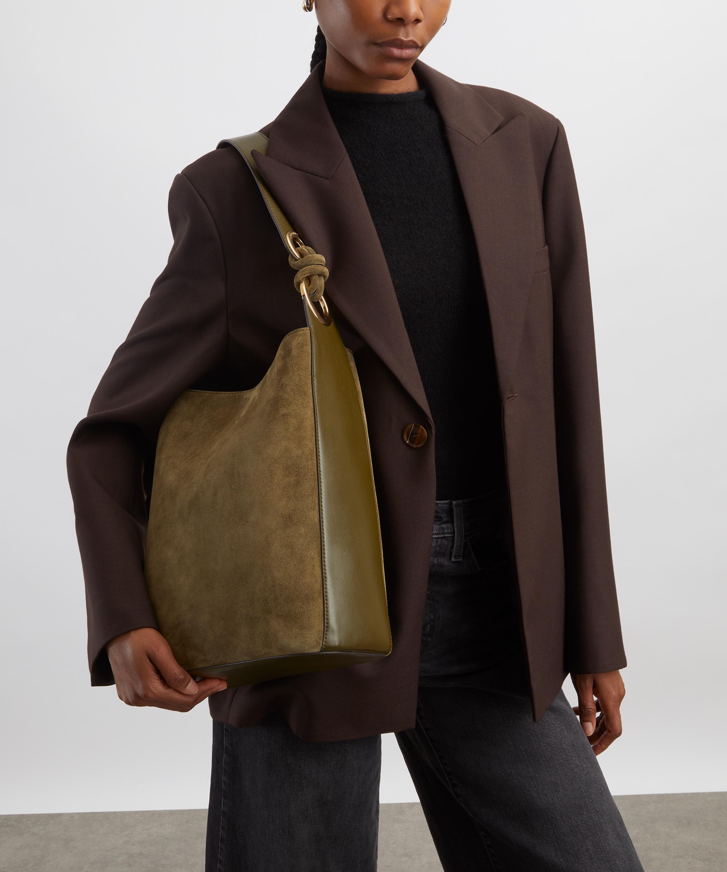 Anya Hindmarch - Green Ringo Suede Shoulder Bag