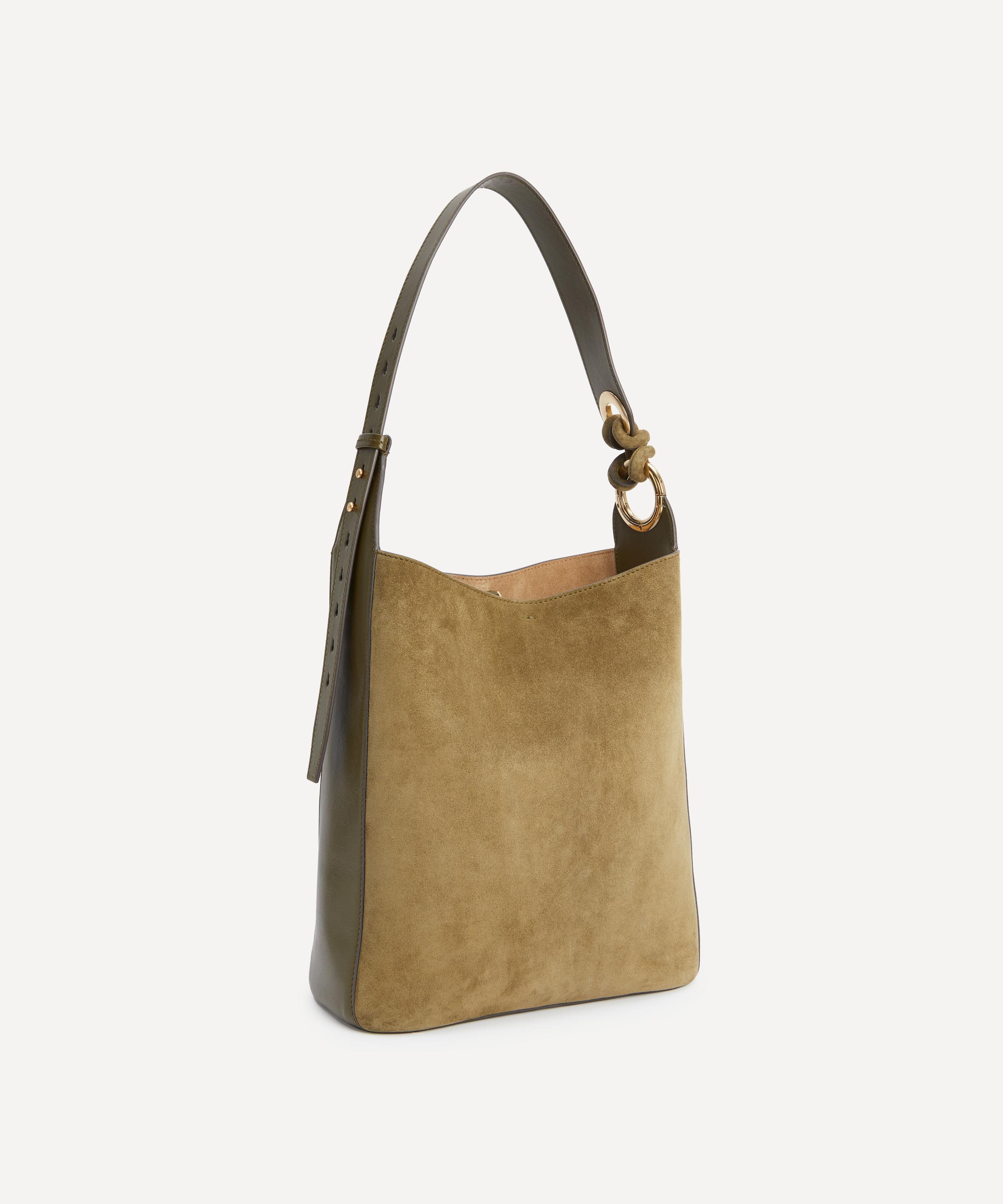 Anya Hindmarch - Green Ringo Suede Shoulder Bag image number 1