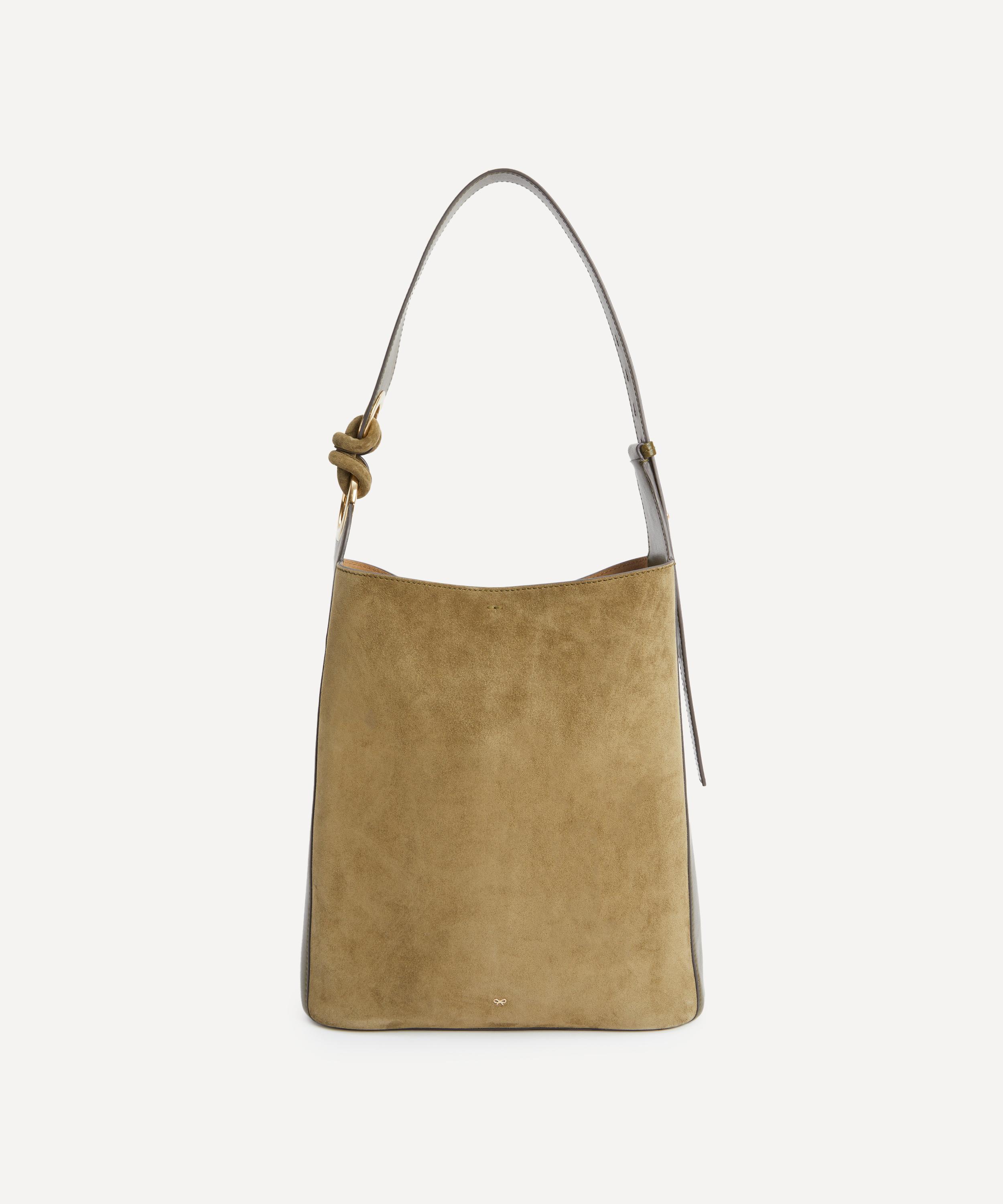 Anya Hindmarch - Green Ringo Suede Shoulder Bag image number 2