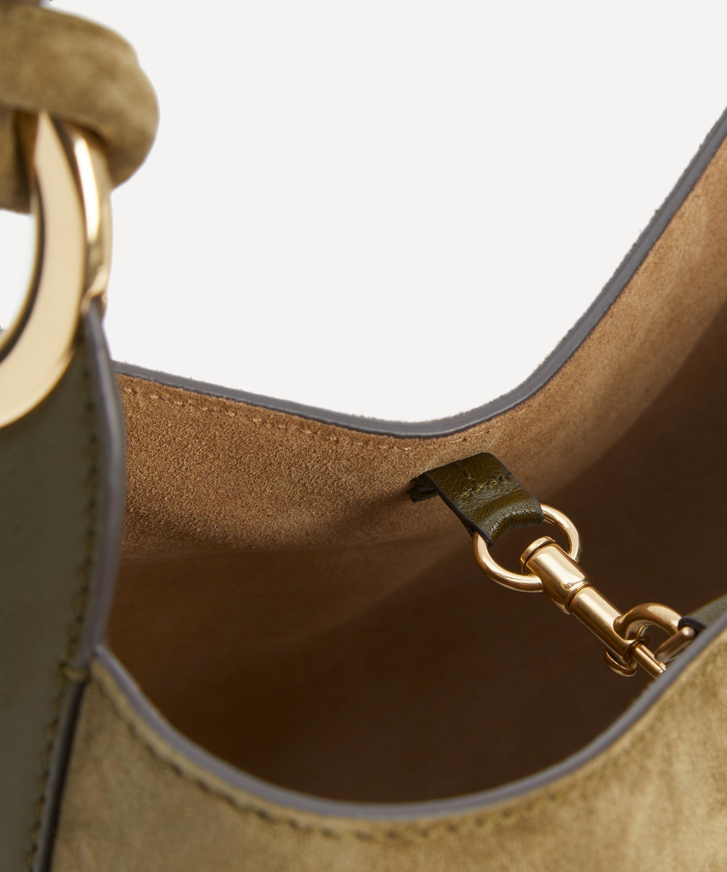 Anya Hindmarch - Green Ringo Suede Shoulder Bag image number 4