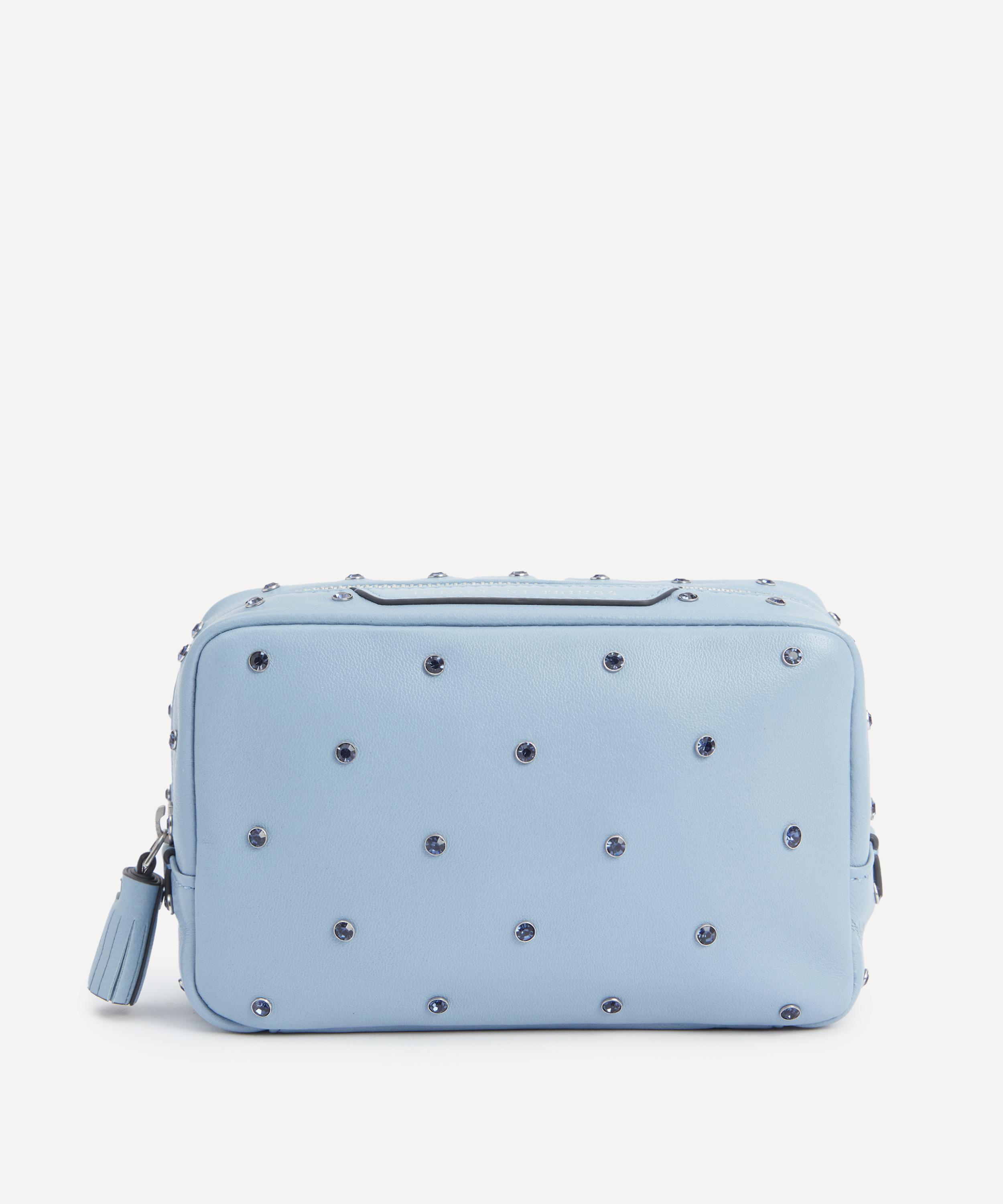 Anya Hindmarch - Blue Crystal Embellished Important Things Pouch