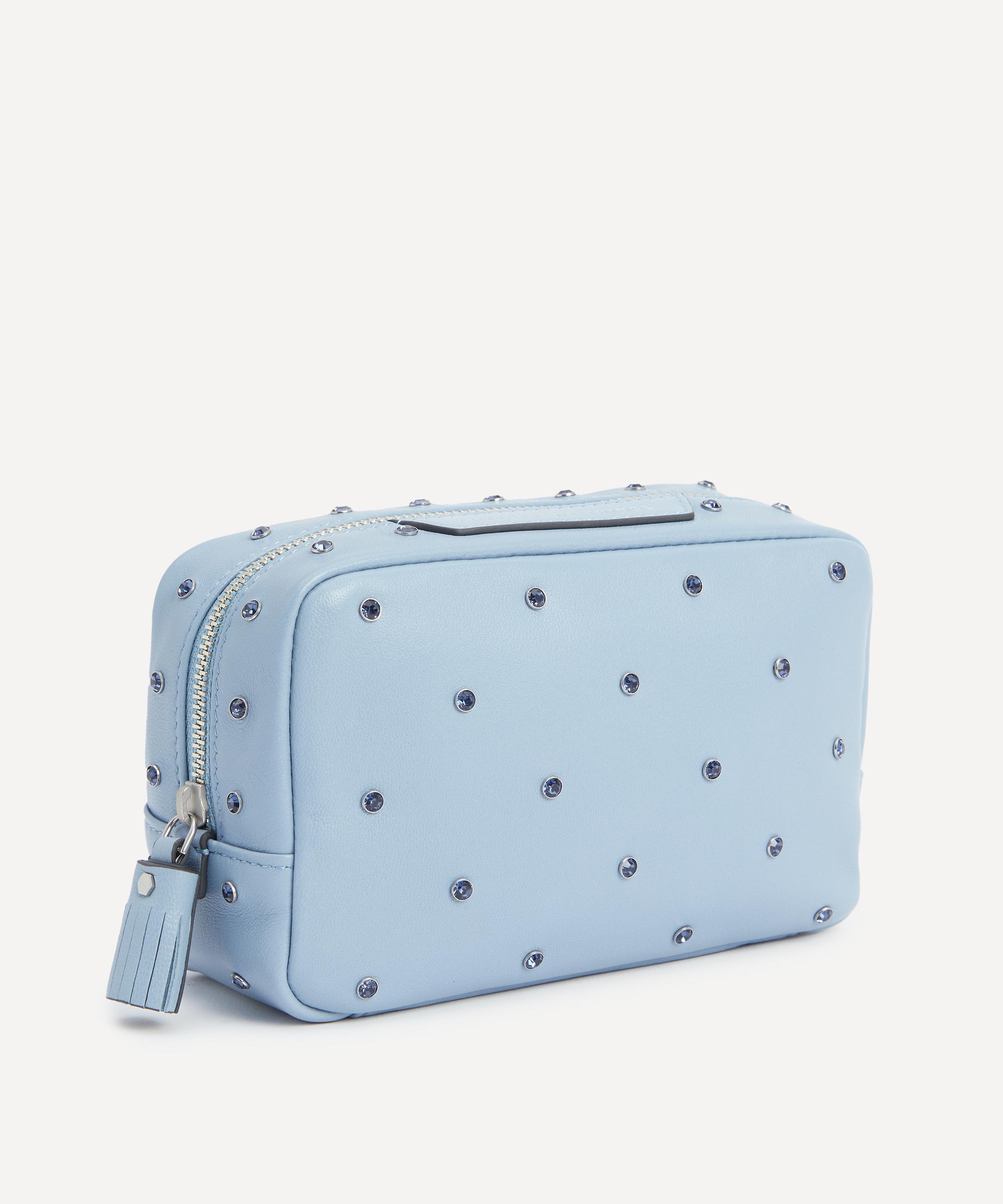 Anya Hindmarch - Blue Crystal Embellished Important Things Pouch image number 1