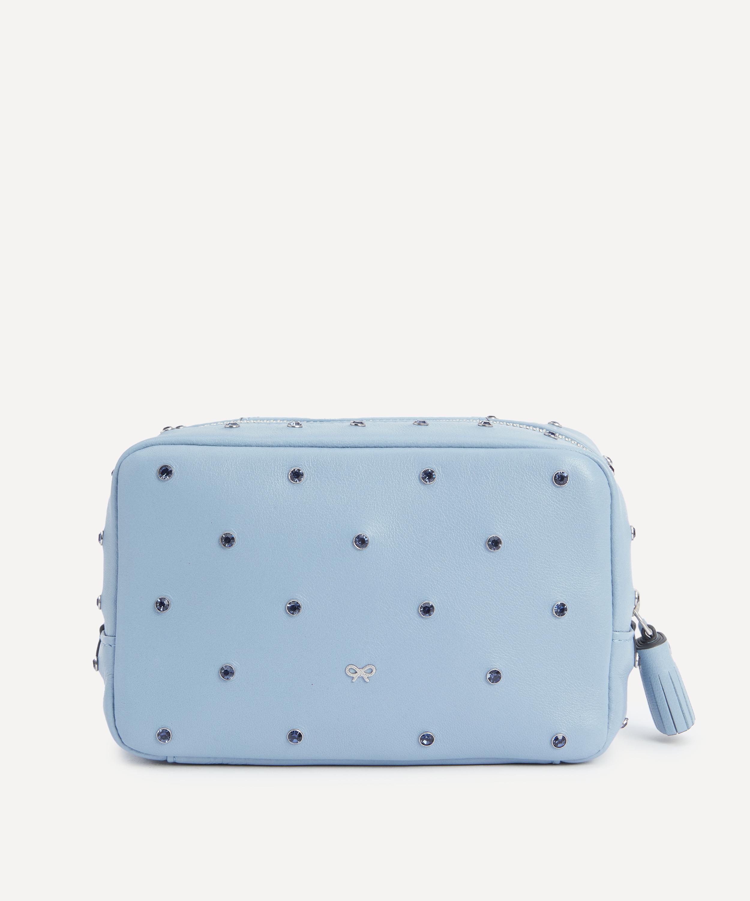 Anya Hindmarch - Blue Crystal Embellished Important Things Pouch image number 2