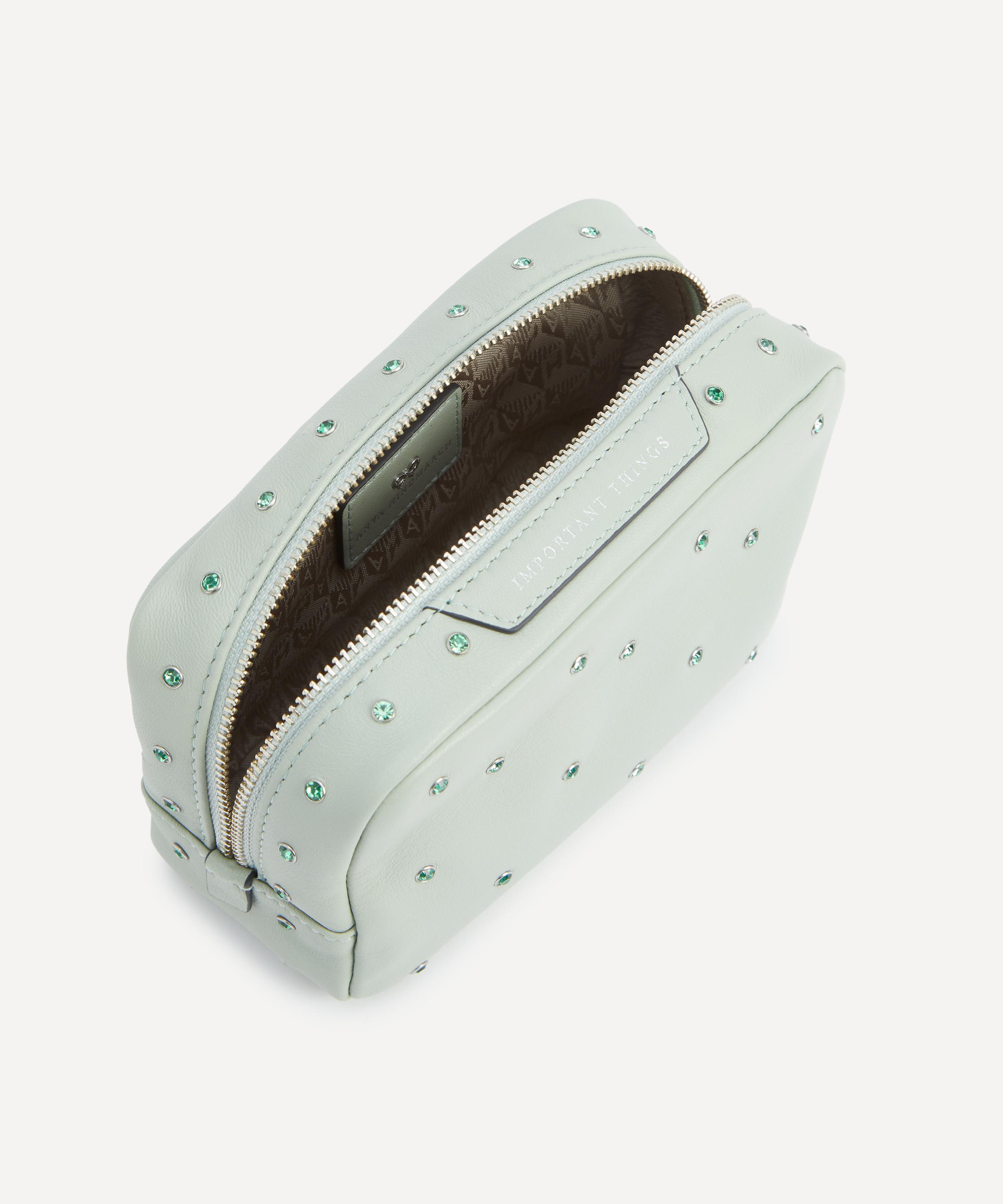 Anya Hindmarch - Green Crystal Embellished Important Things Pouch image number 4