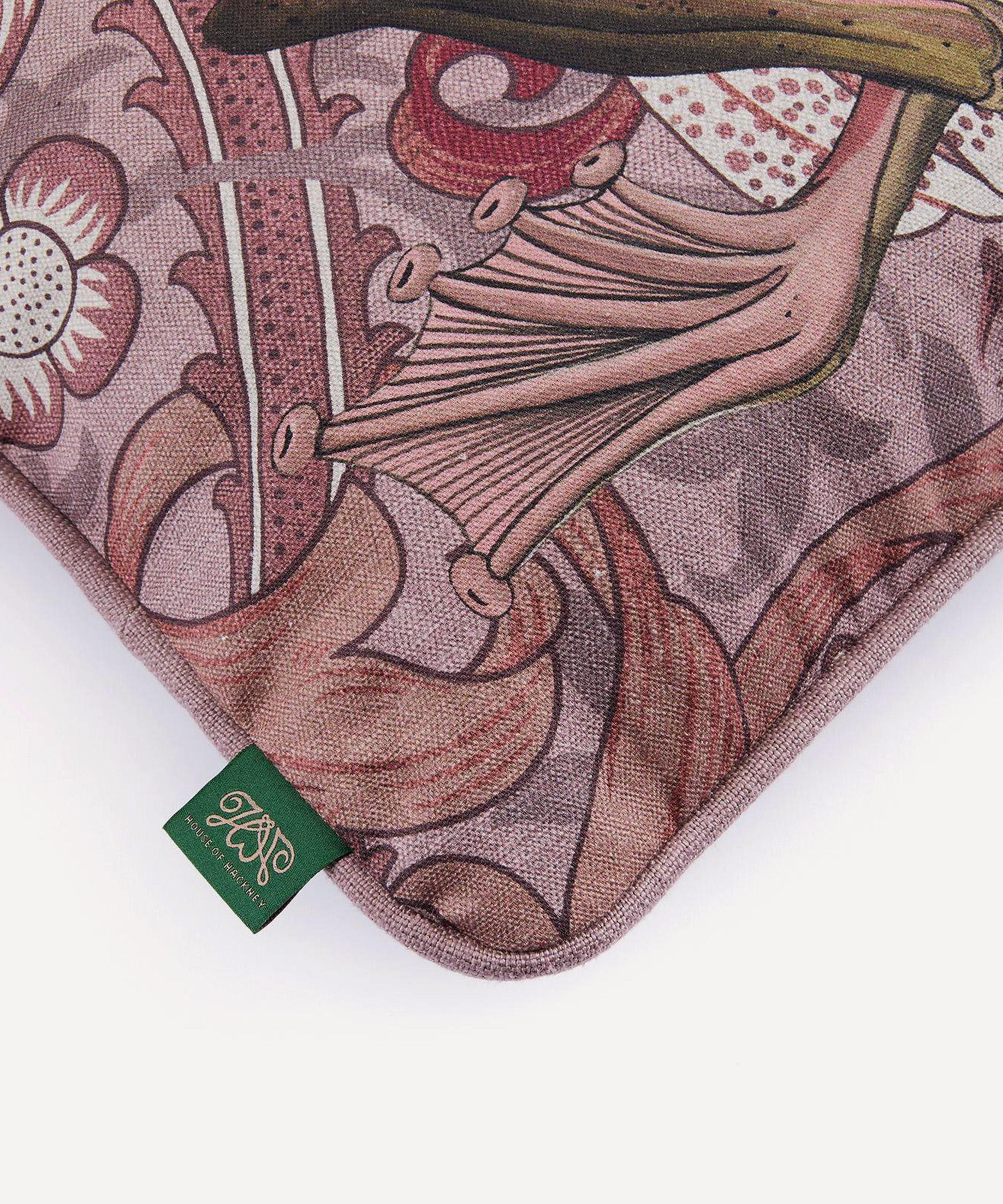 House of Hackney - Golden Lily Amphibia Hemp Cushion image number 1