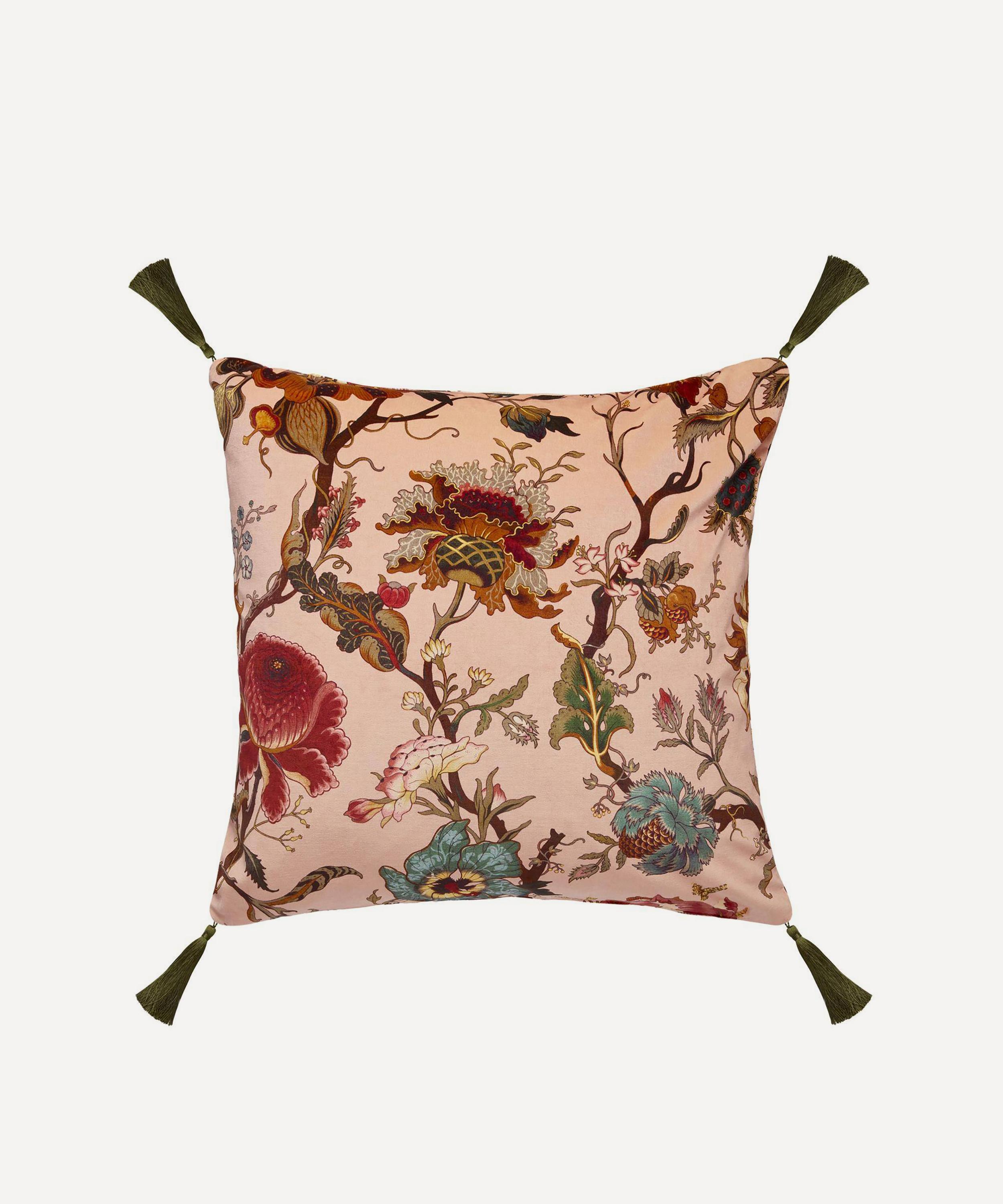House of Hackney - Artemis Large Velvet Tassel Cushion image number 0