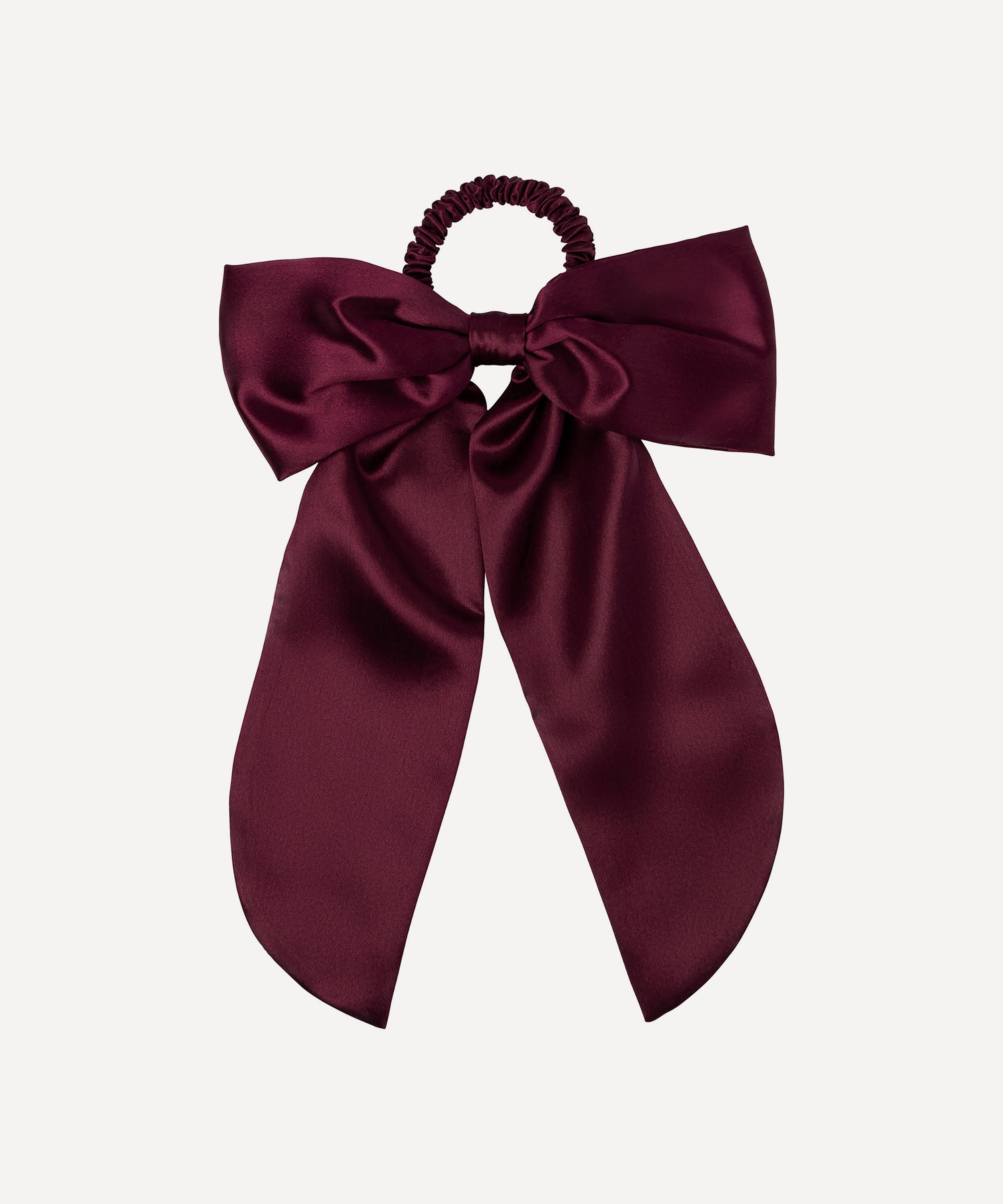 Slip - Crimson Pure Silk Hair Bow image number 1
