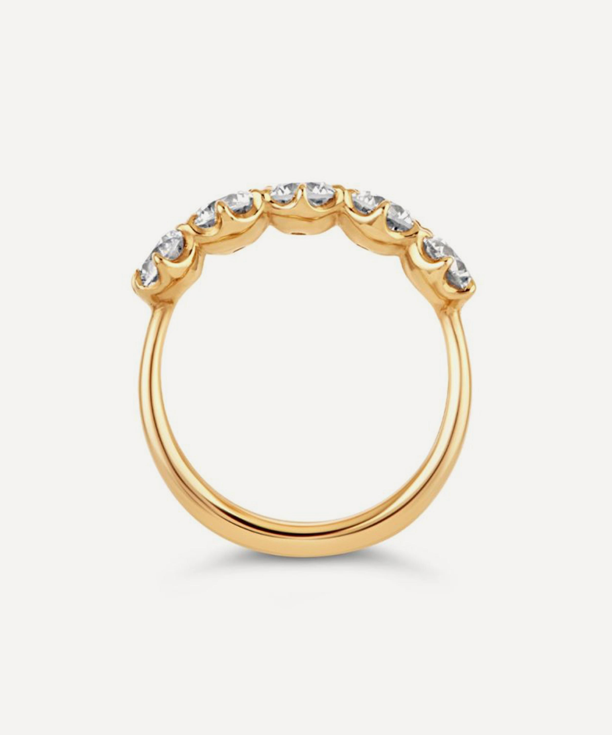 Dinny Hall - 18ct Gold Elyhara Five Stone Diamond Ring image number 2