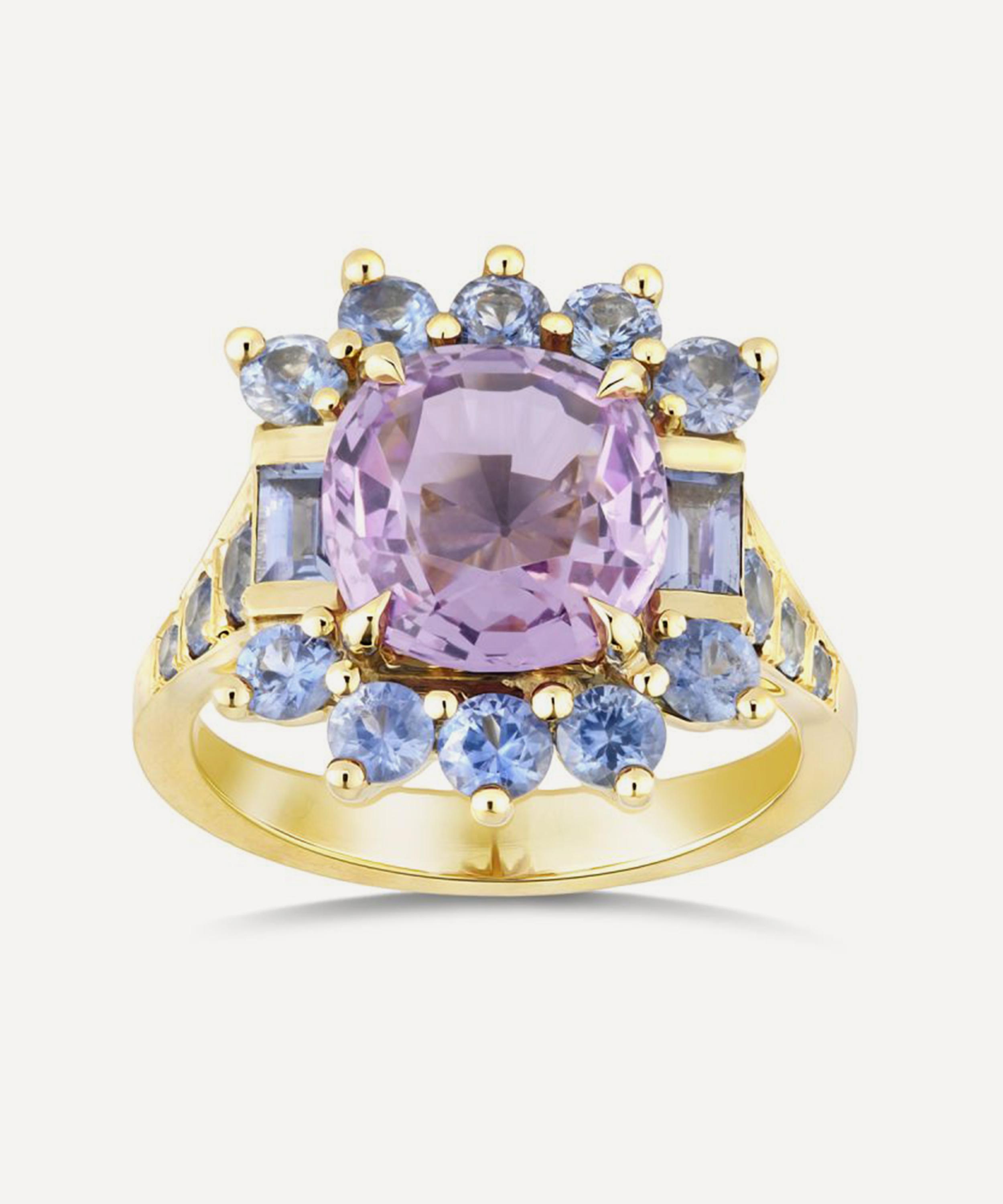 Dinny Hall - 18ct Gold Thea Spinel and Sapphire Ring image number 0