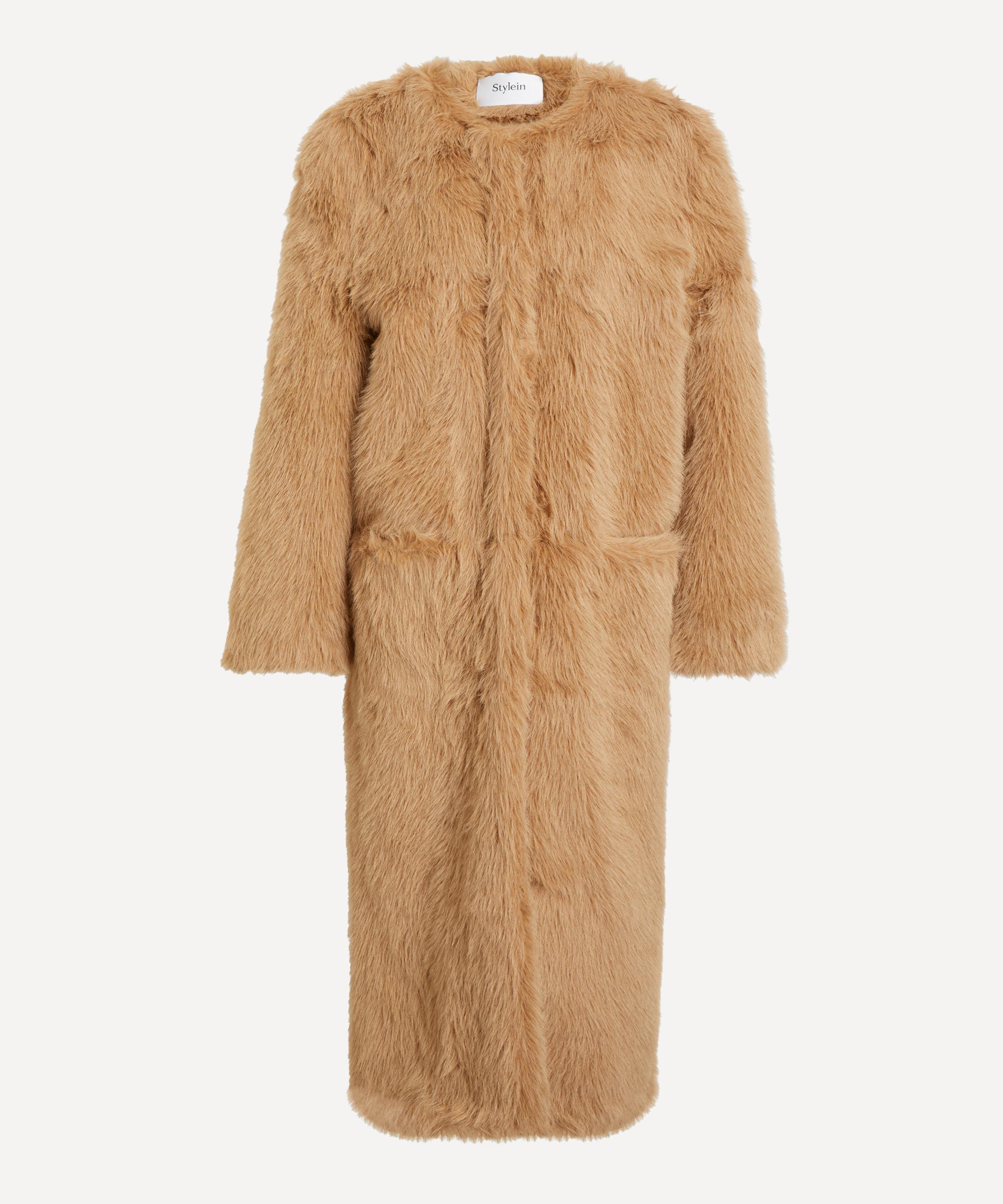 Stylein - Haiza Camel Faux-Fur Coat