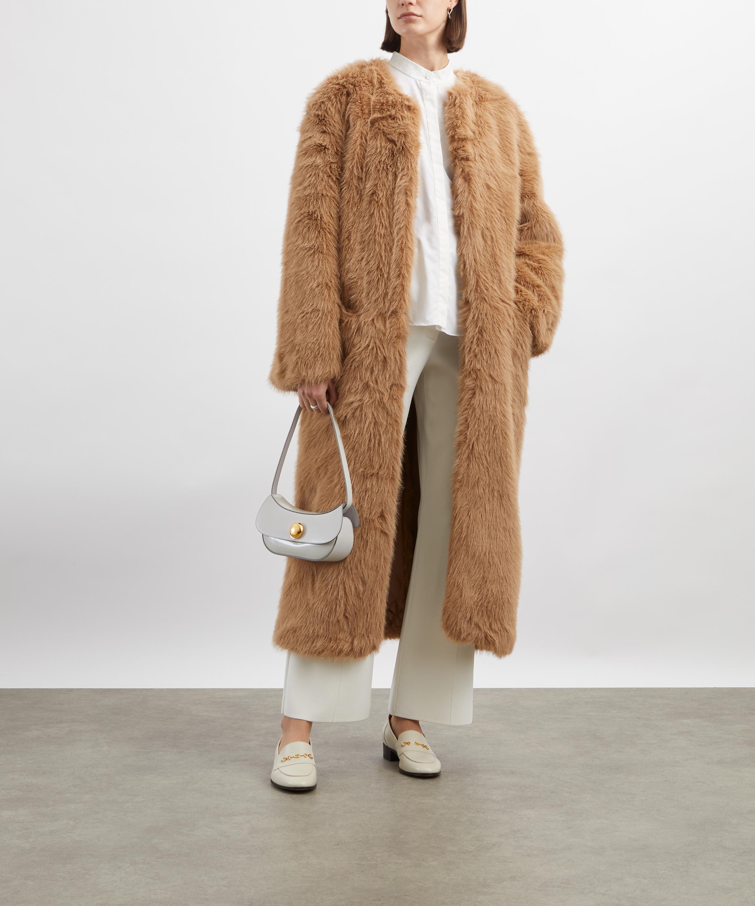 Stylein - Haiza Camel Faux-Fur Coat image number 1