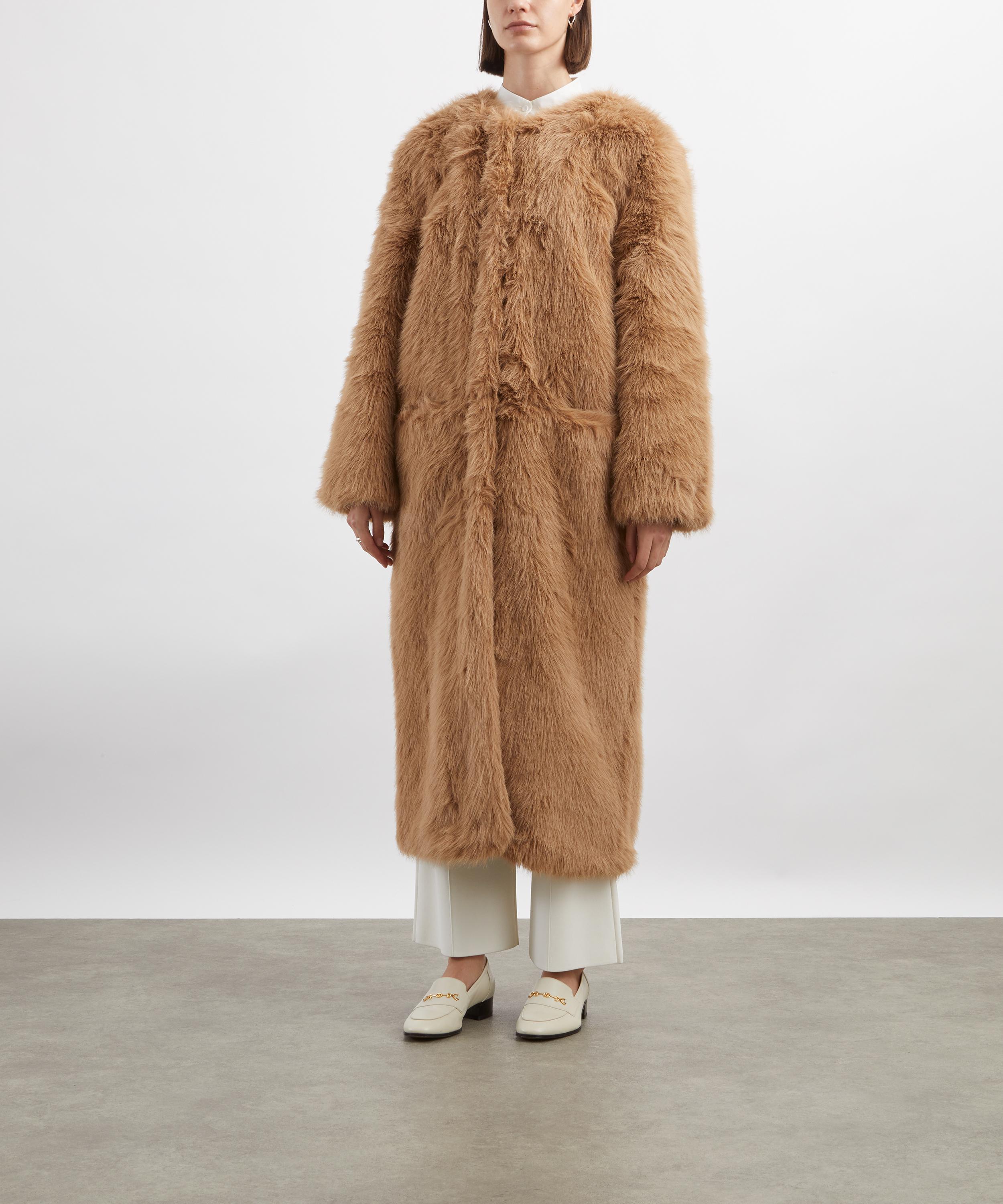 Stylein - Haiza Camel Faux-Fur Coat image number 2
