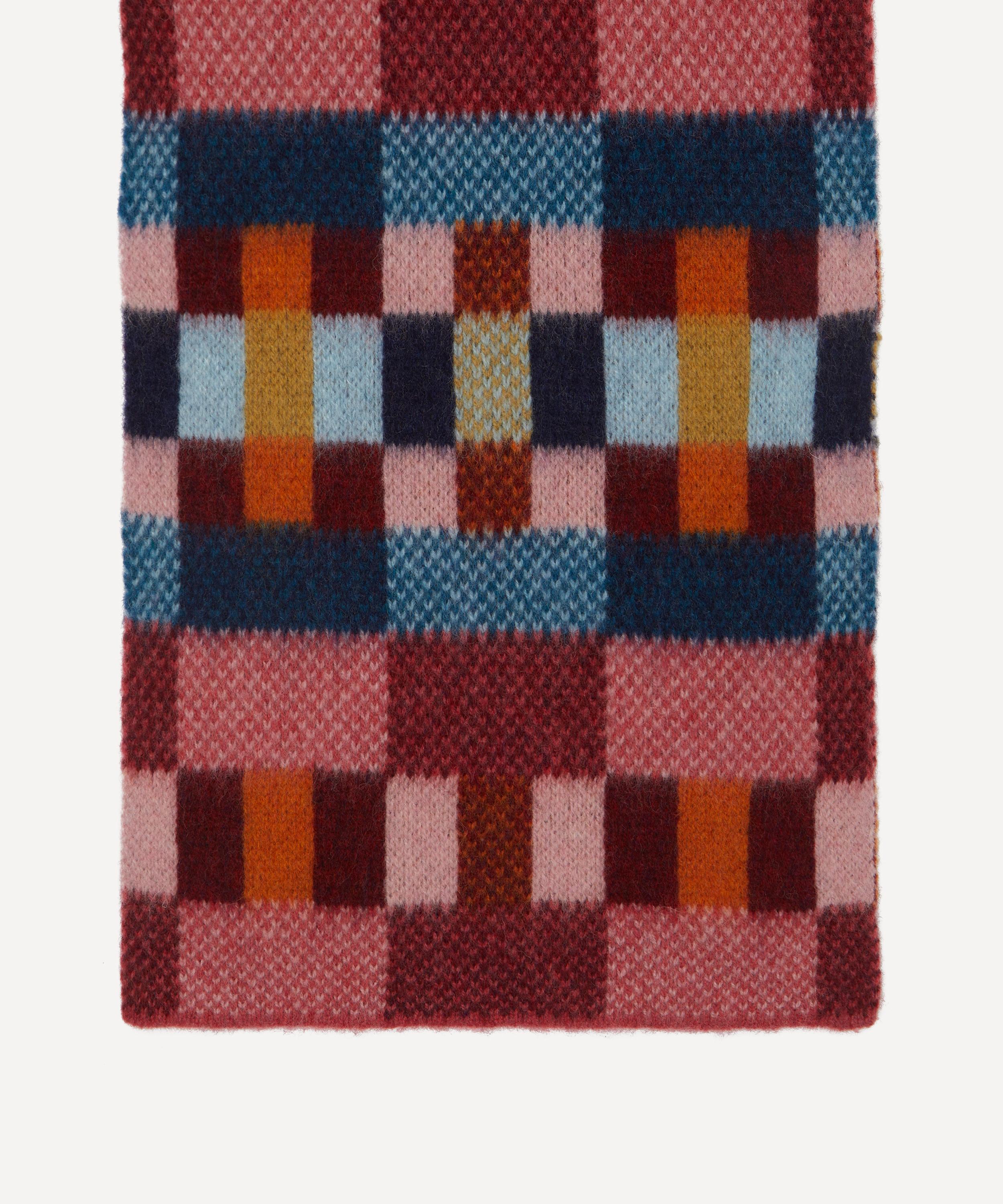 Quinton Chadwick - Brushed Block Autumn Berry Scarf image number 2