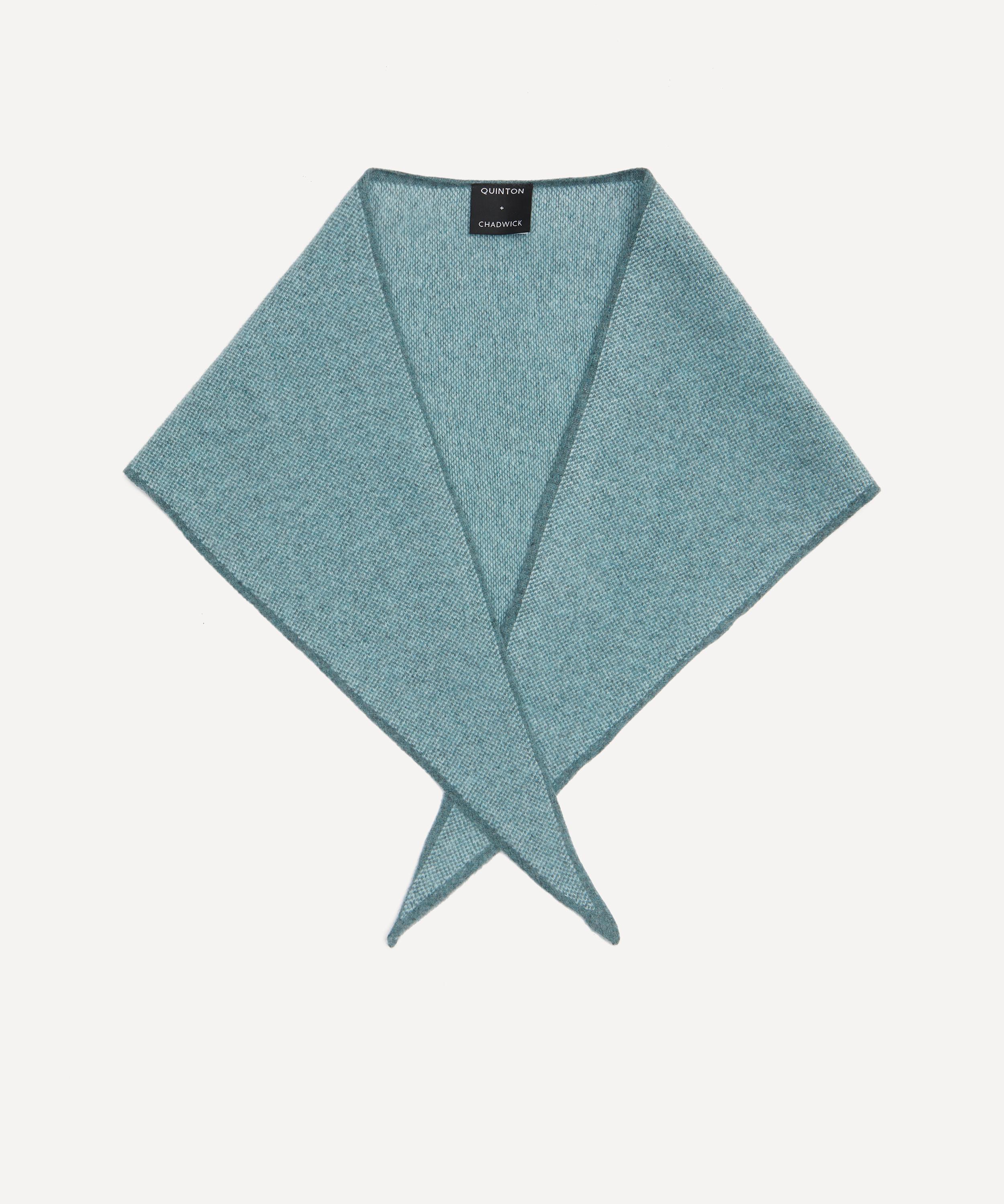 Quinton Chadwick - Triangle Aqua Lambswool Scarf