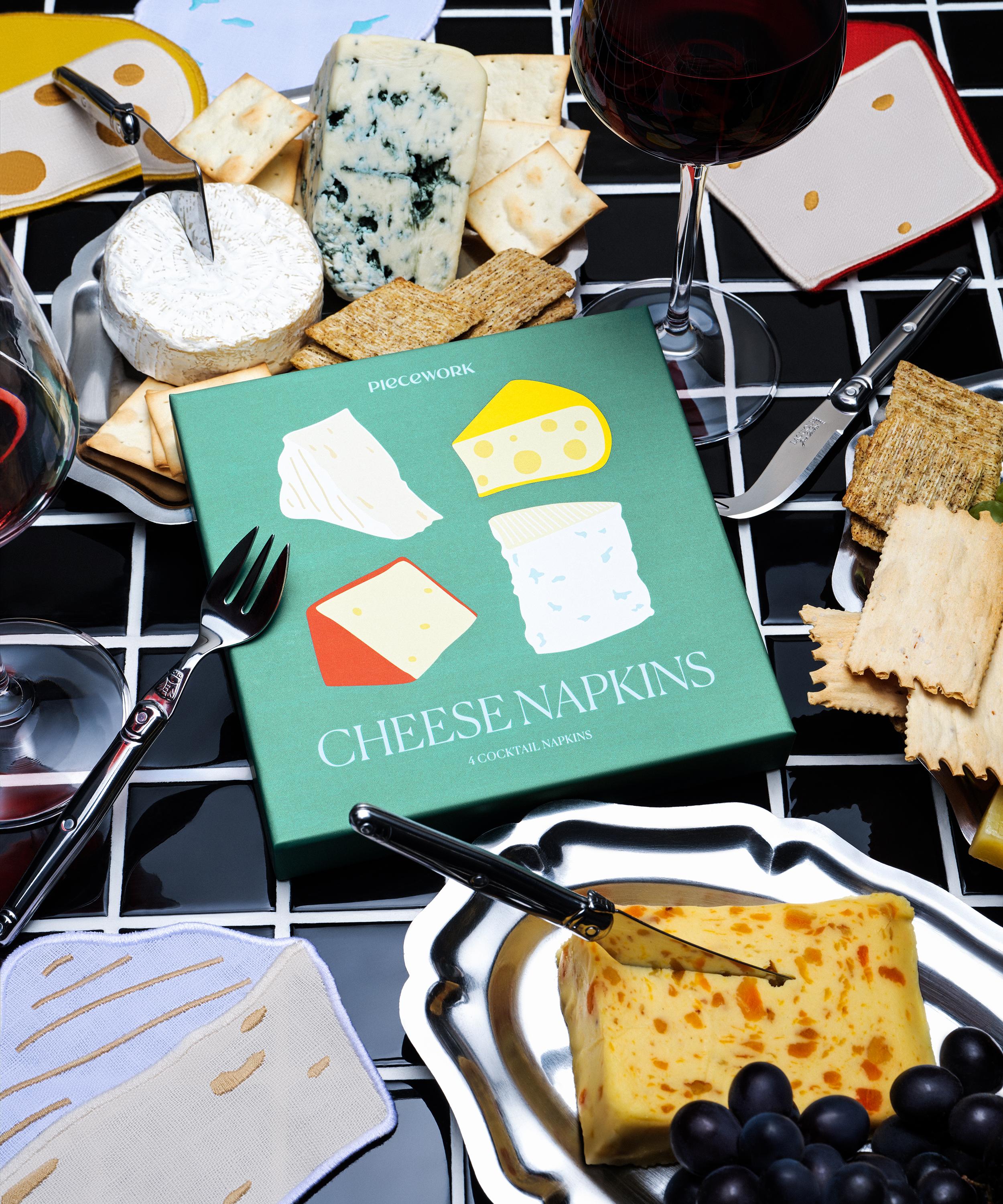 Piecework - Cheese Cocktail Napkins Set of 4 image number 2