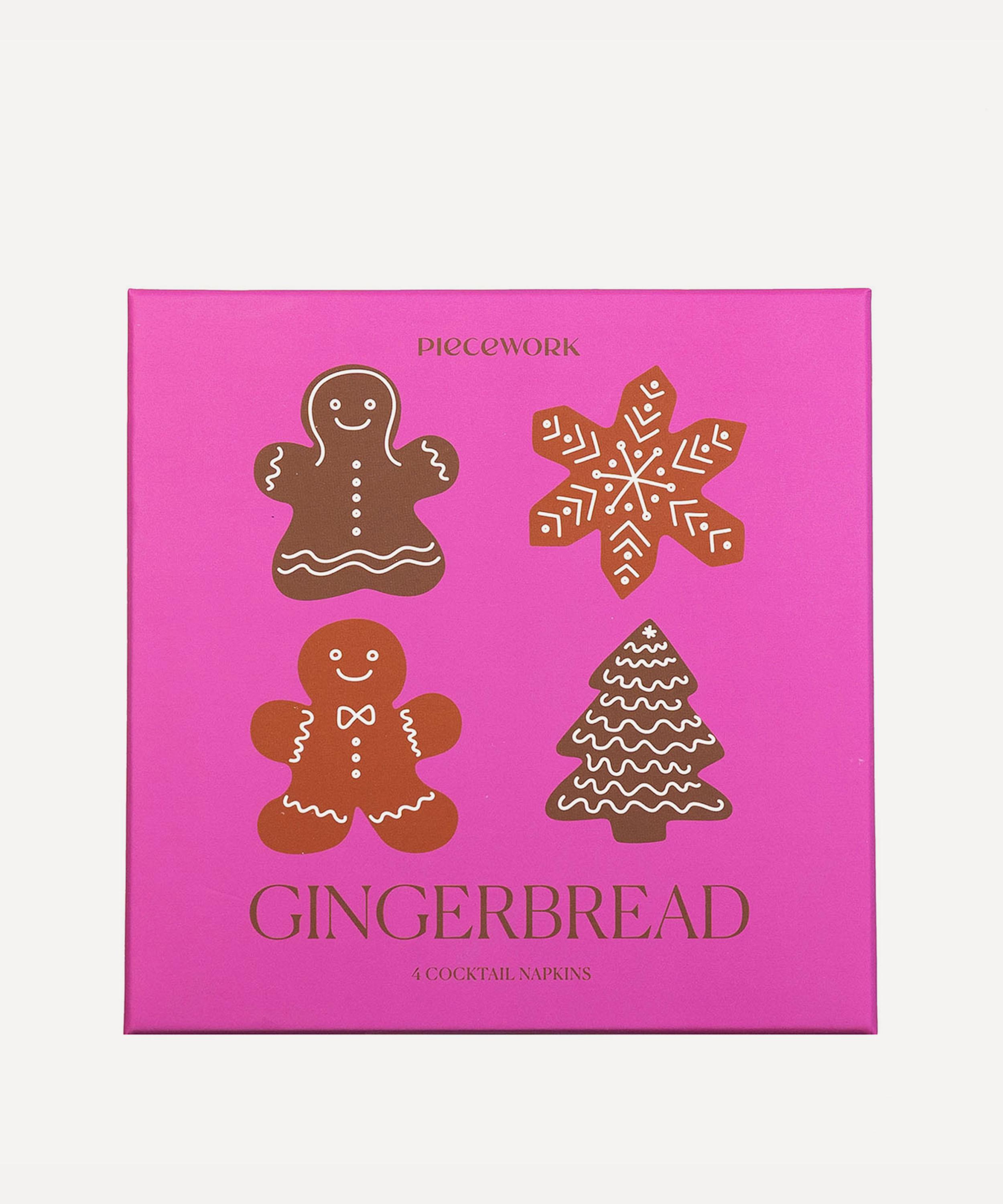 Piecework - Gingerbread Cocktail Napkins Set of 4 image number 3