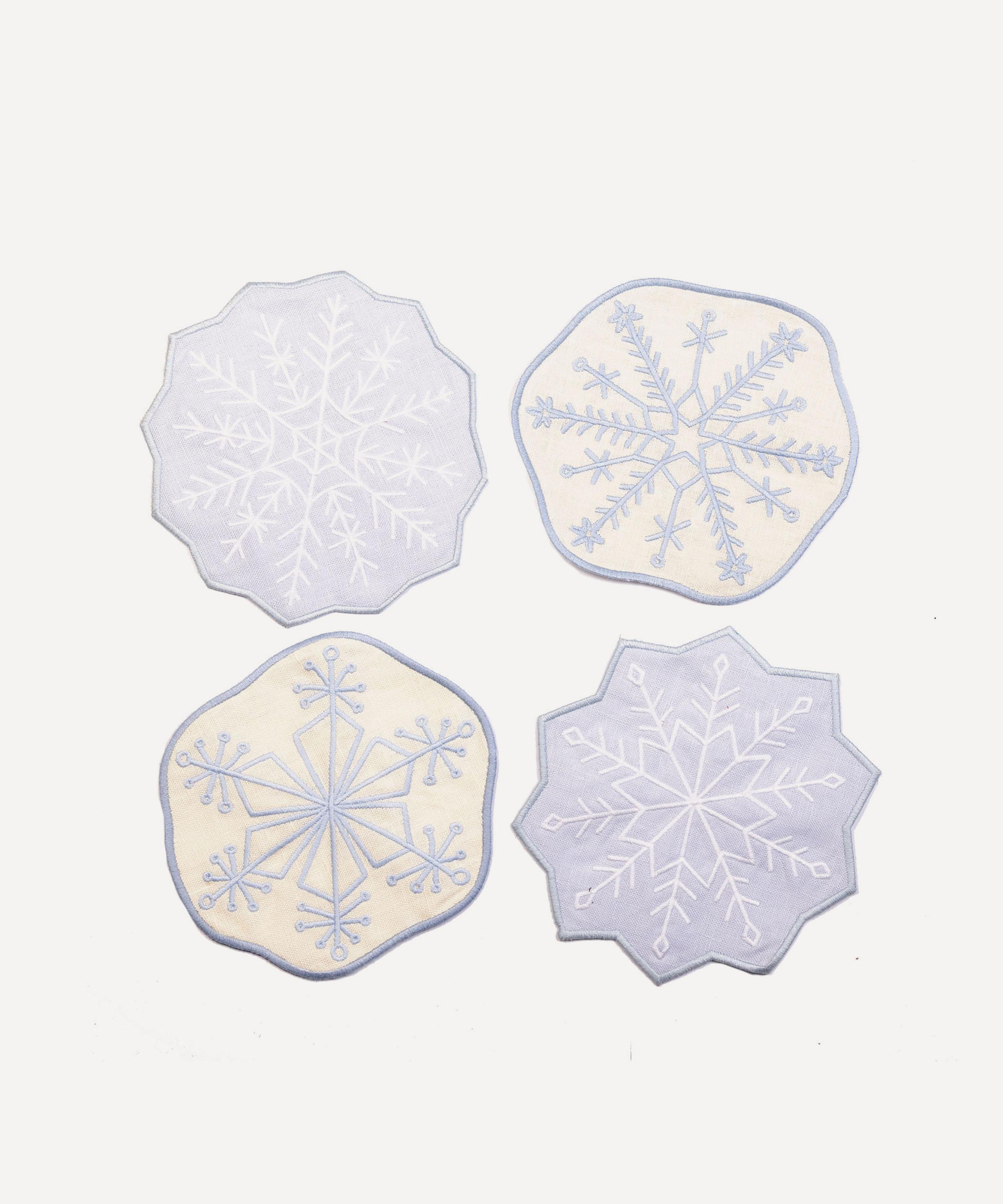 Piecework - Snowflakes Cocktail Napkins Set of 4
