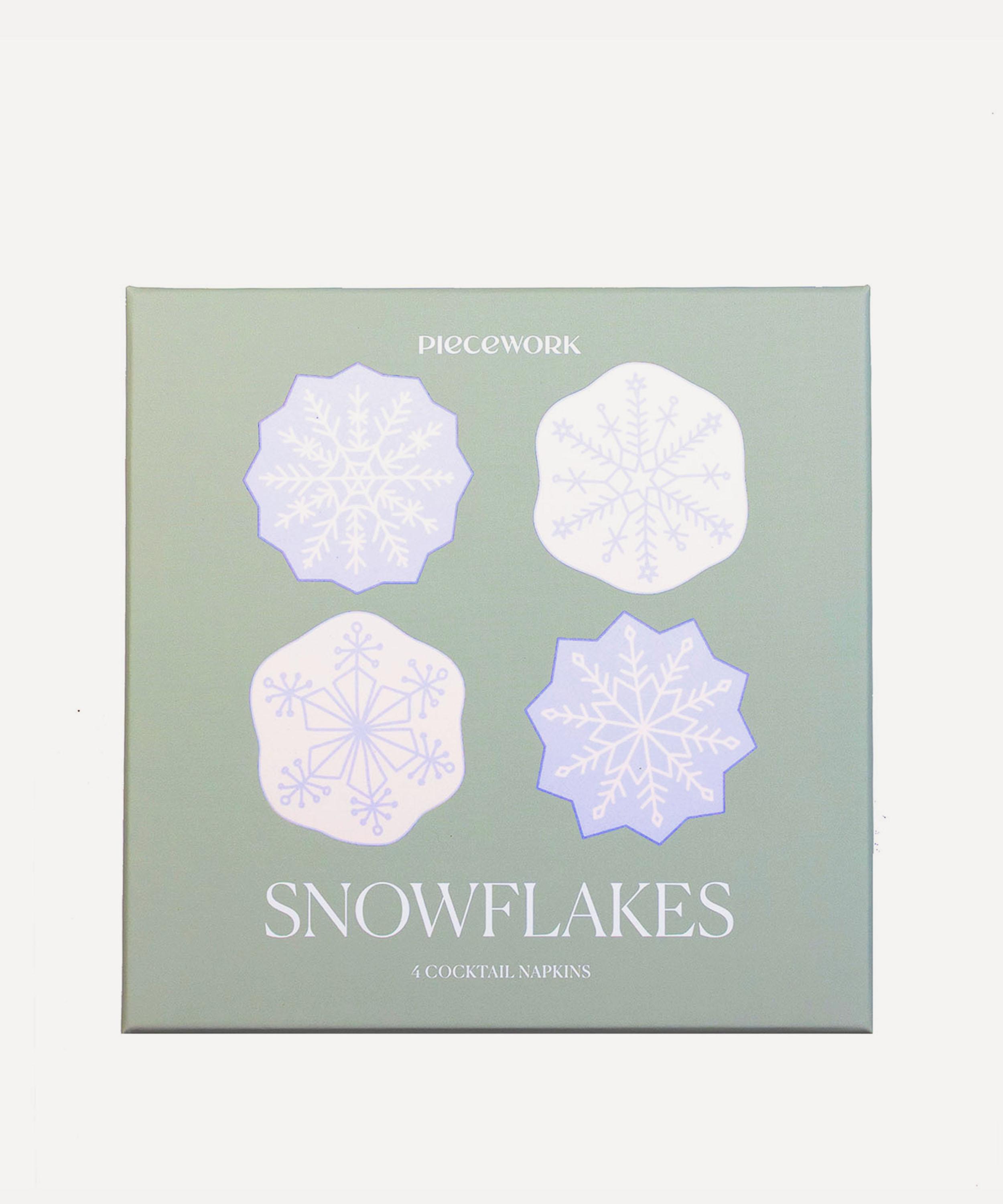 Piecework - Snowflakes Cocktail Napkins Set of 4 image number 3