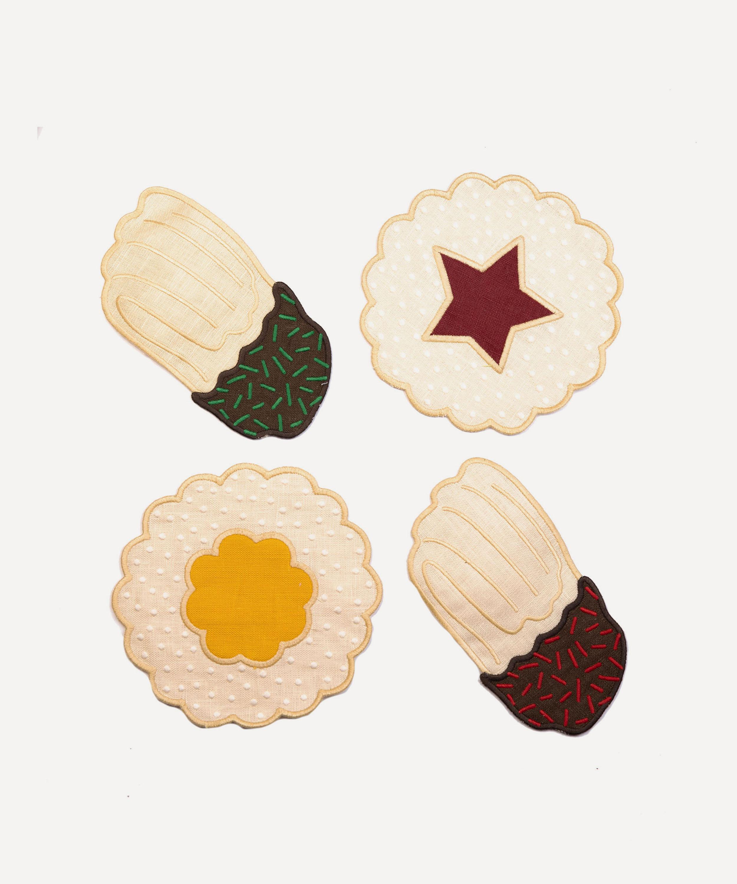 Piecework - Holiday Cookies Cocktail Napkins Set of 4