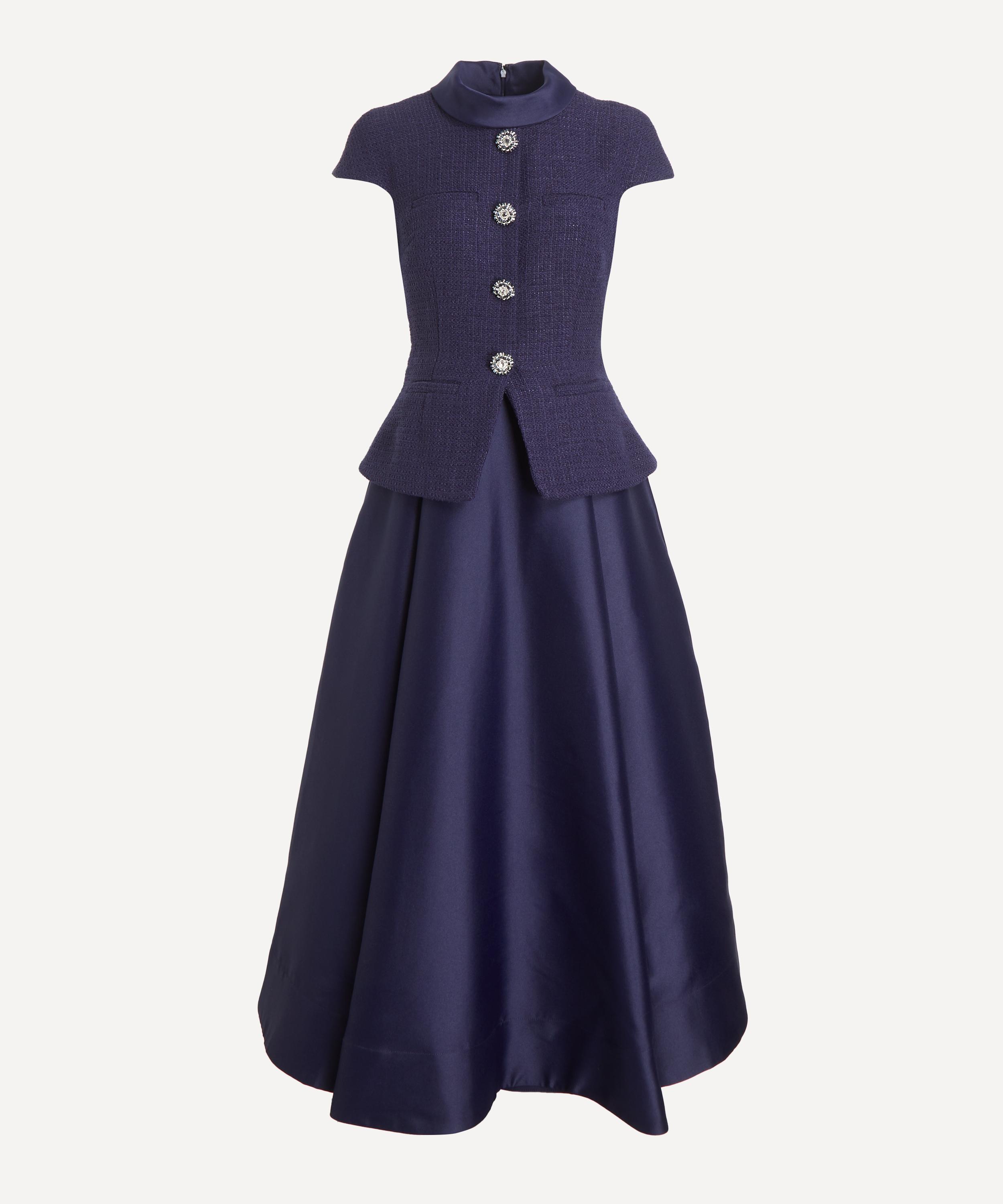 Self-Portrait - Boucle Taffeta Midi Dress