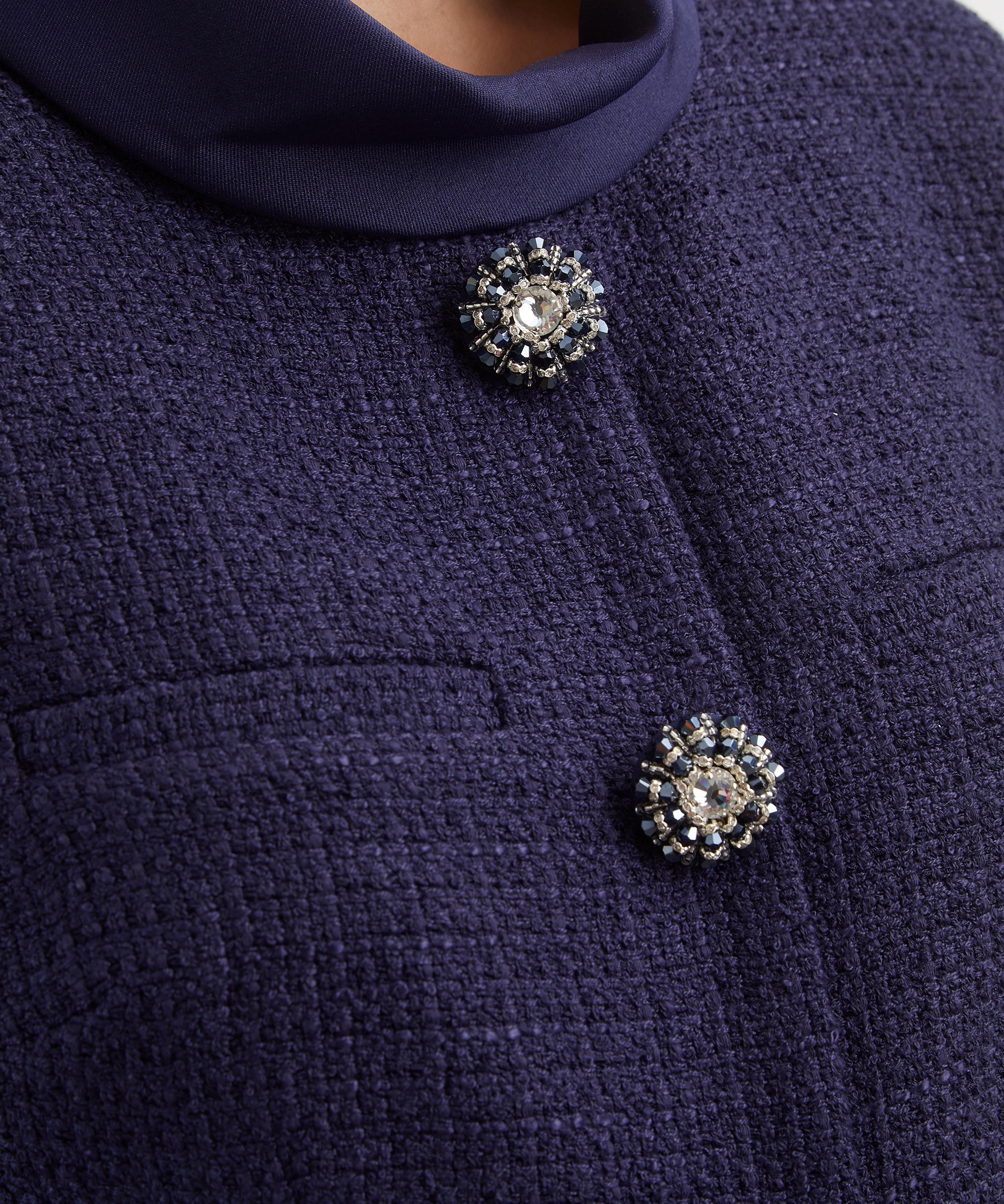 Self-Portrait - Boucle Taffeta Midi Dress image number 4