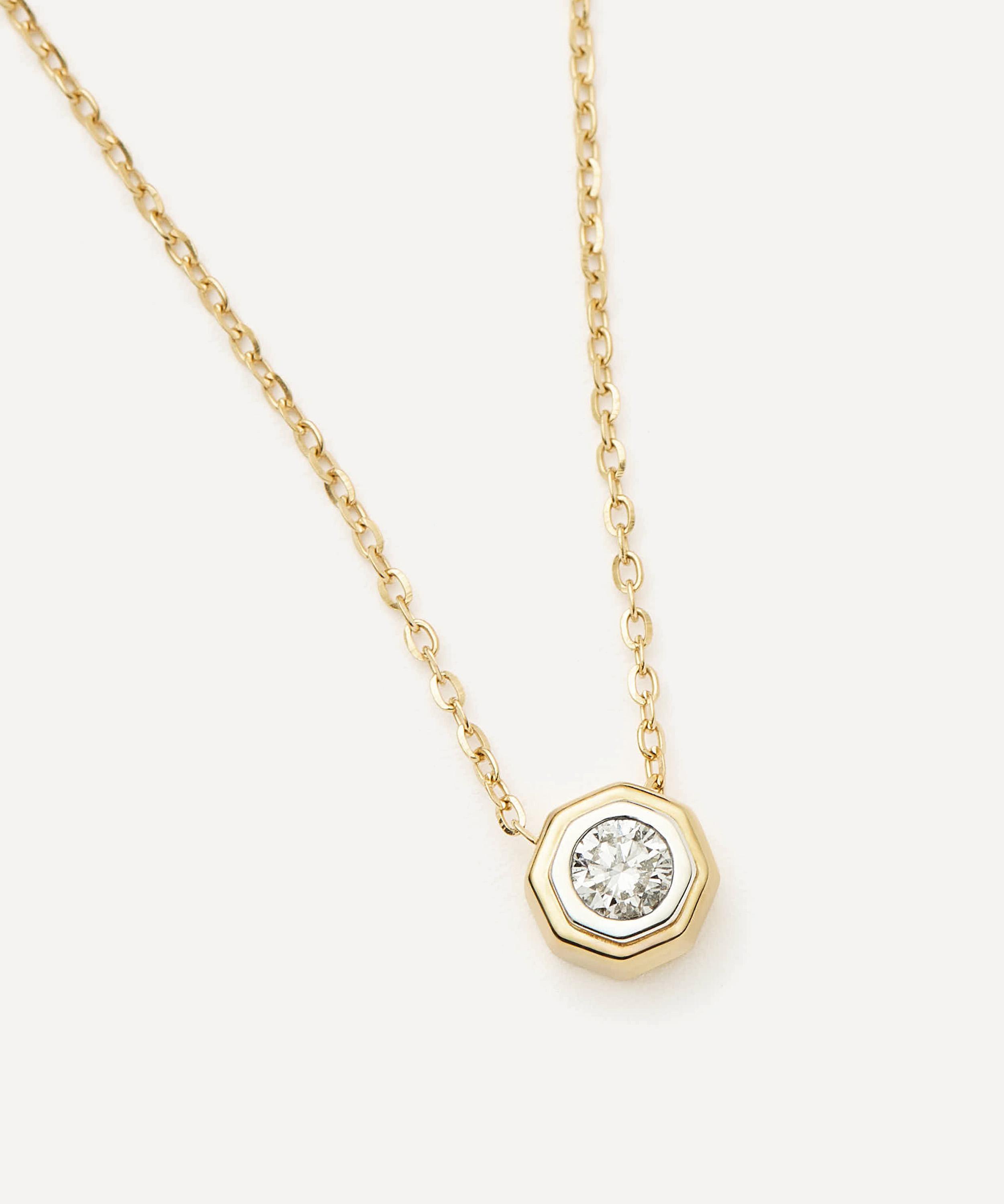Missoma - X Lucy Williams 14ct Gold Fine Diamond Pendant Necklace image number 1