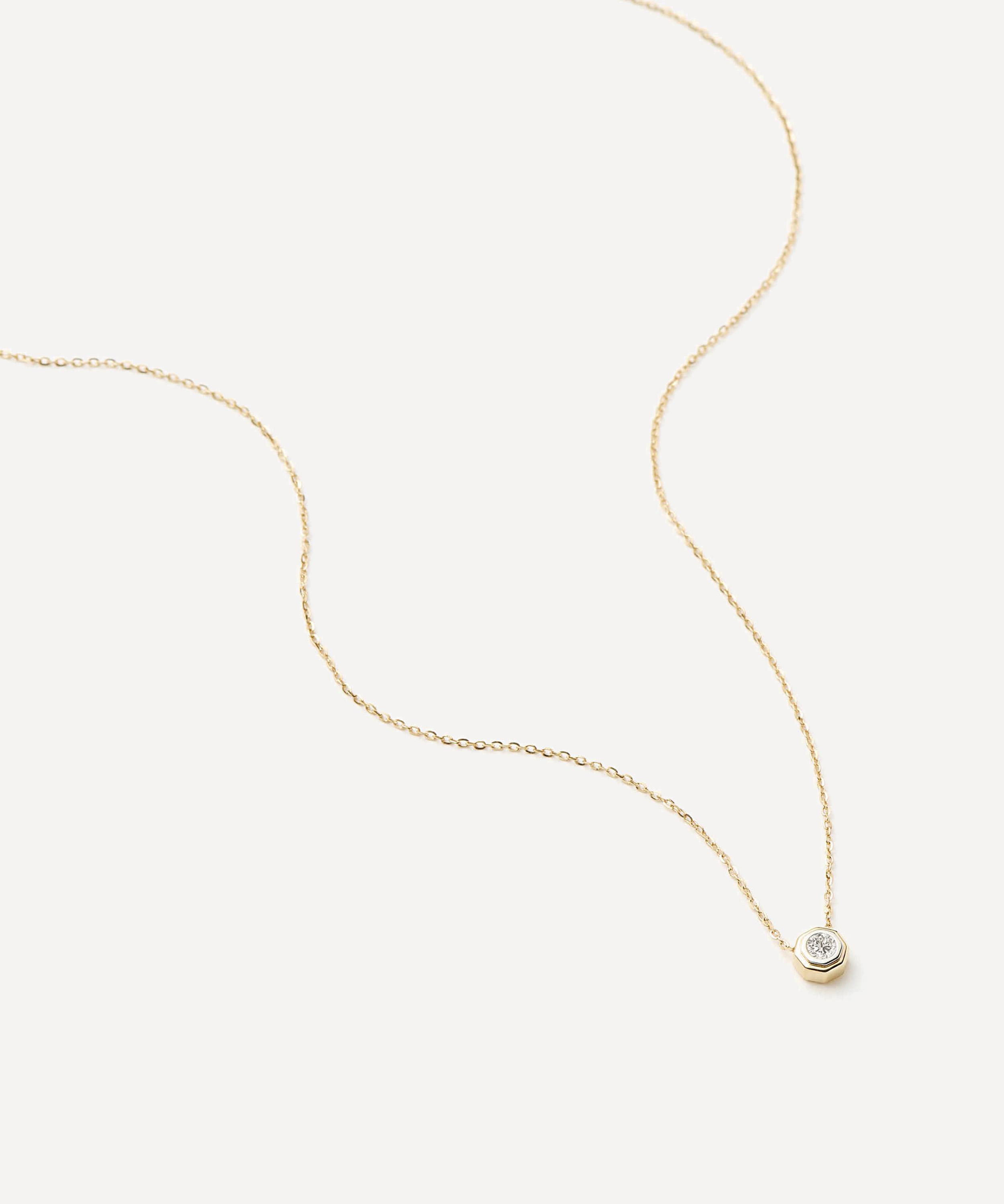 Missoma - X Lucy Williams 14ct Gold Fine Diamond Pendant Necklace image number 2