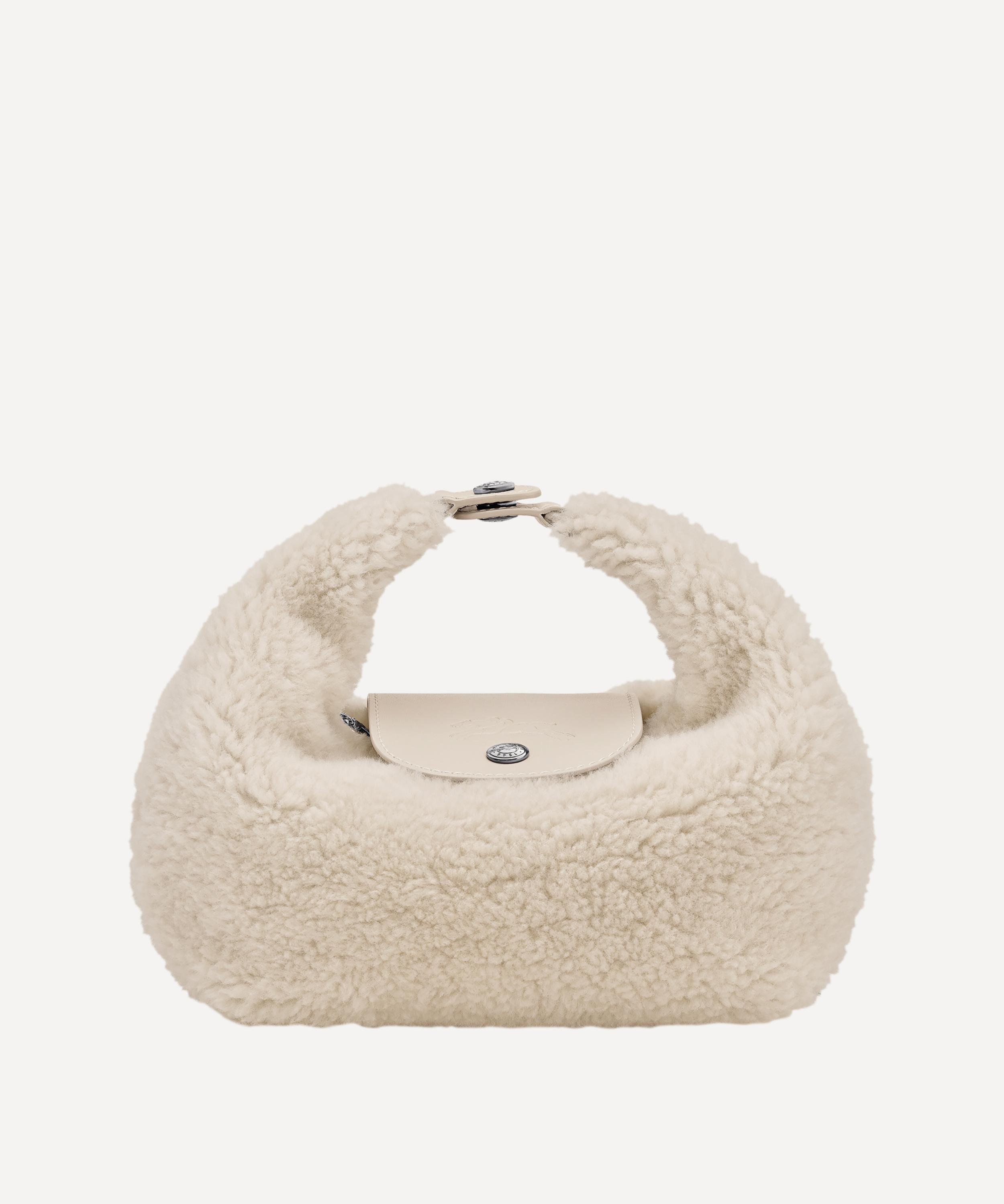 Longchamp - Extra-Small Le Pliage Xtra Shearling Top Handle Bag