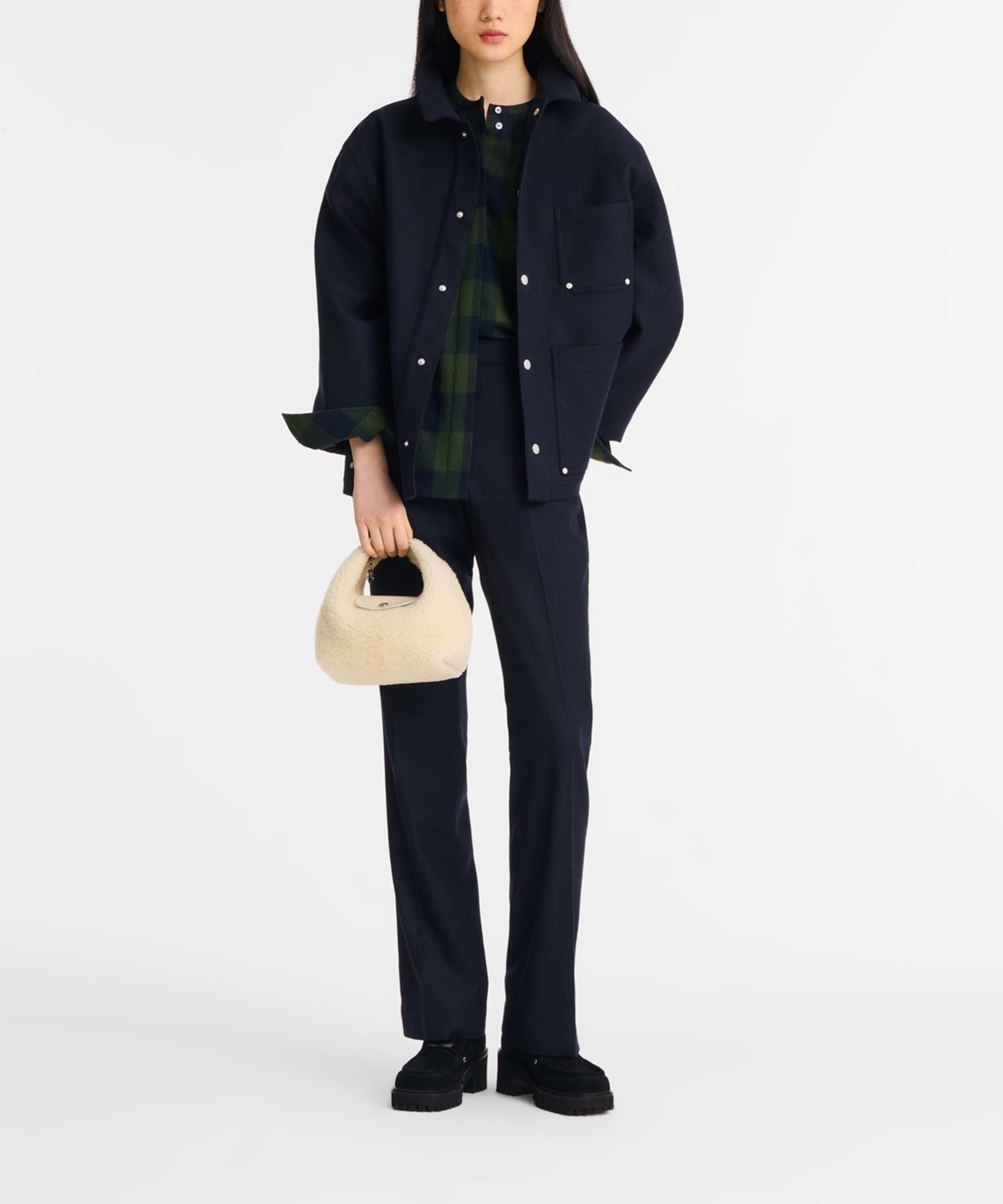 Longchamp - Extra-Small Le Pliage Xtra Shearling Top Handle Bag image number 1
