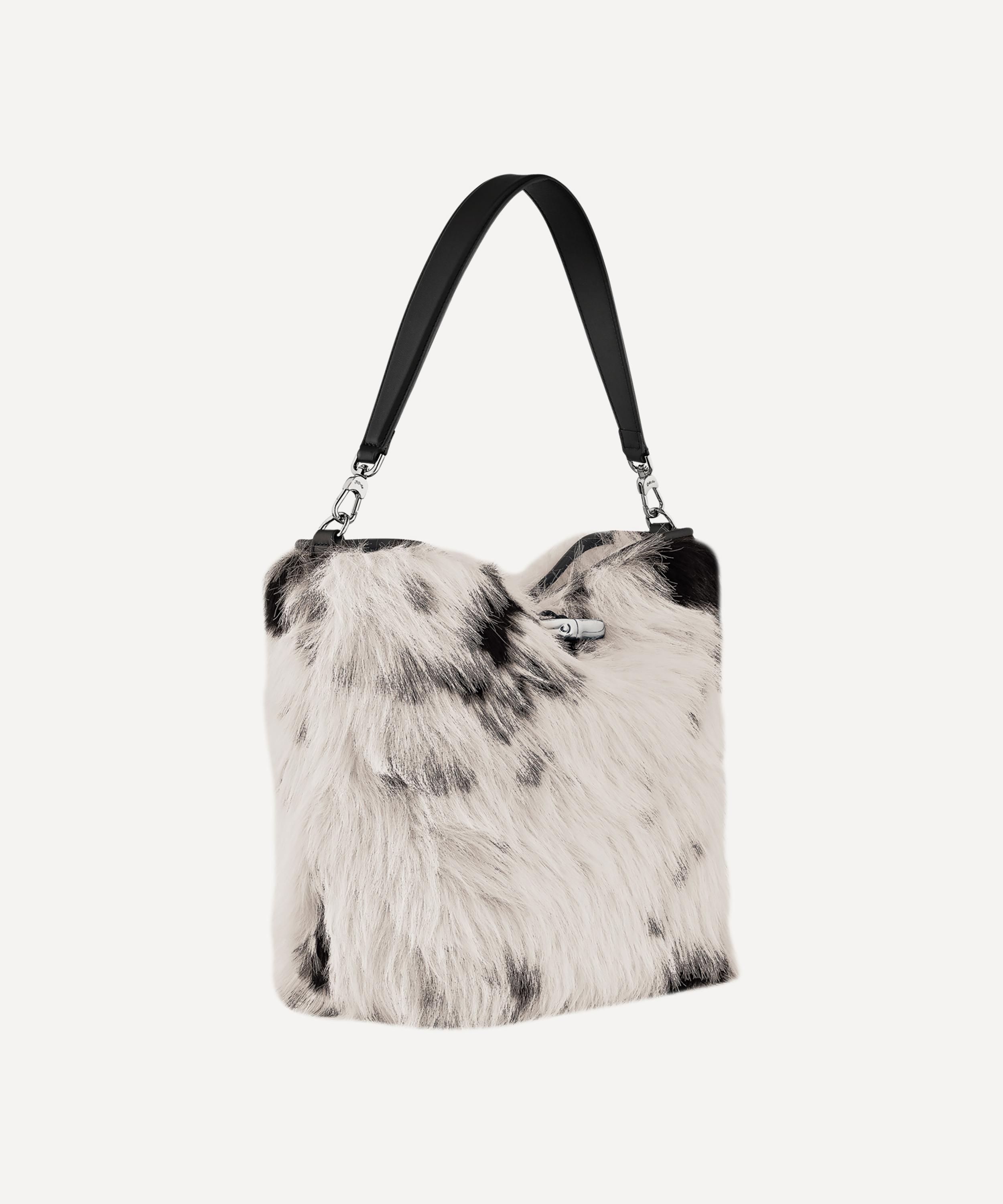 Longchamp - Le Roseau Toile Fourrure Hobo Bag image number 2