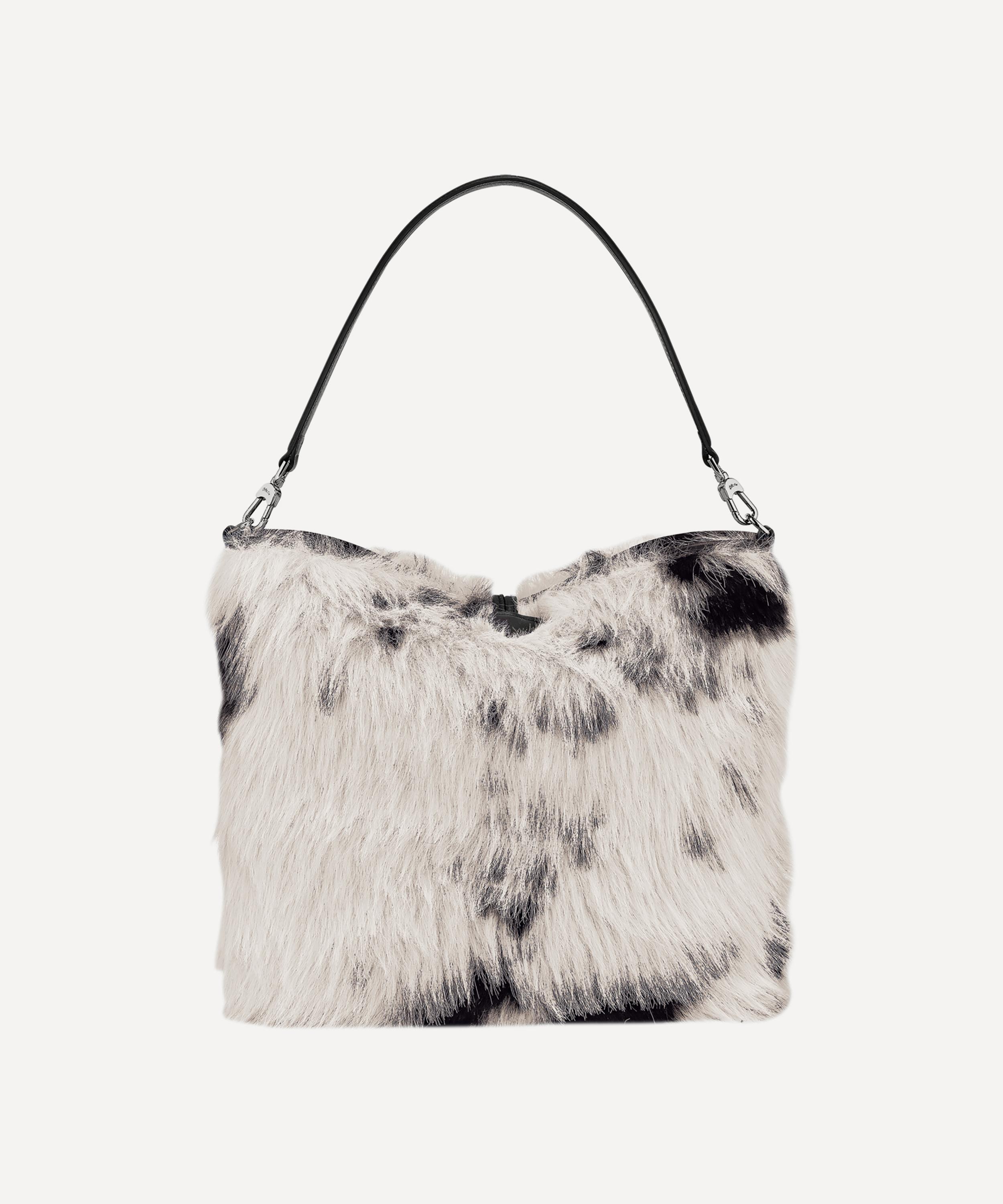 Longchamp - Le Roseau Toile Fourrure Hobo Bag image number 3