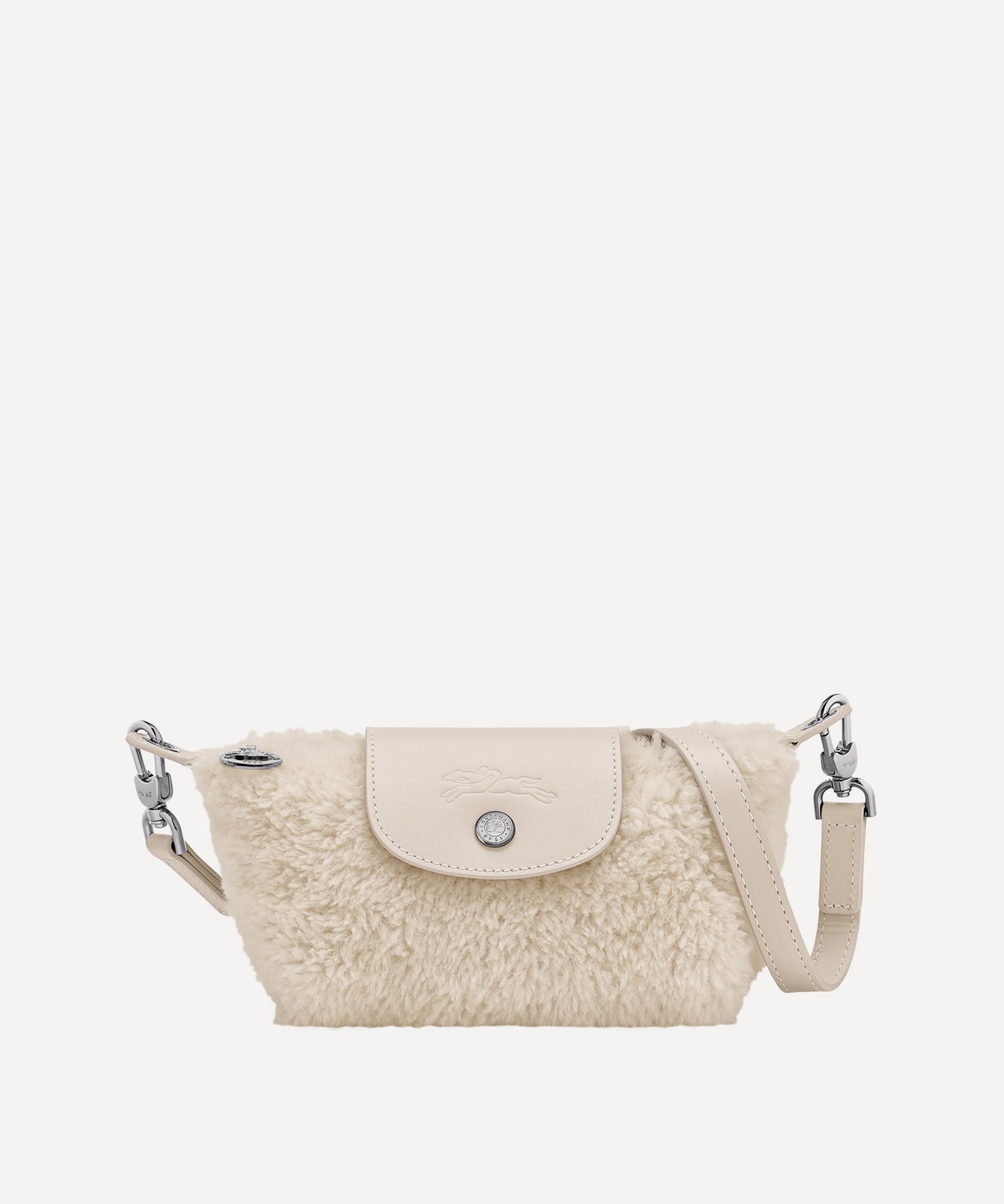 Longchamp - Extra-Small Le Pliage Xtra Shearling Pouch Bag