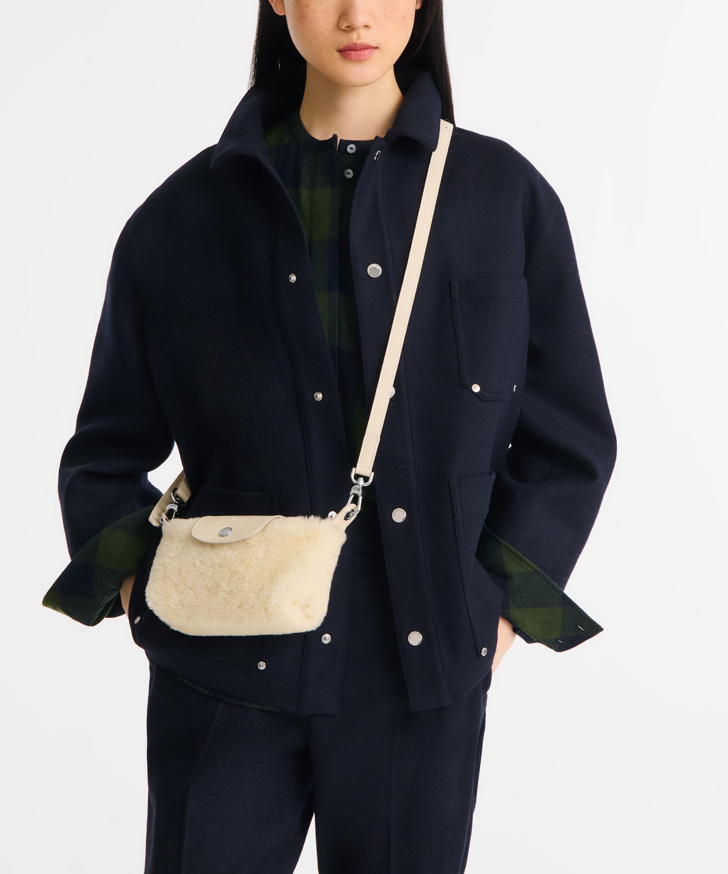 Longchamp - Extra-Small Le Pliage Xtra Shearling Pouch Bag image number 1