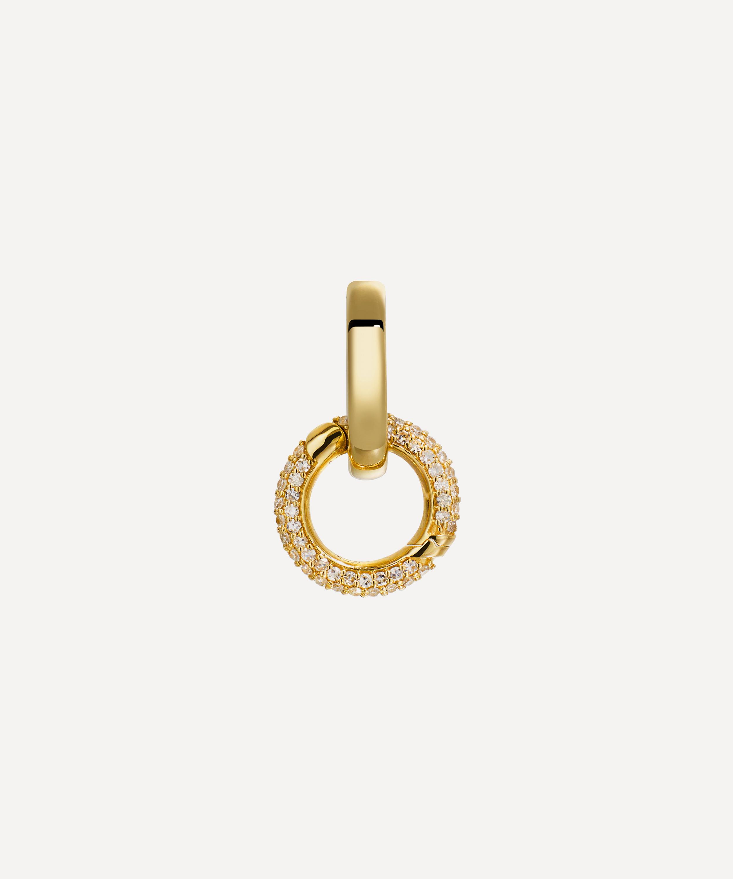 By Pariah - 14ct Gold Double Diamond Connector Link