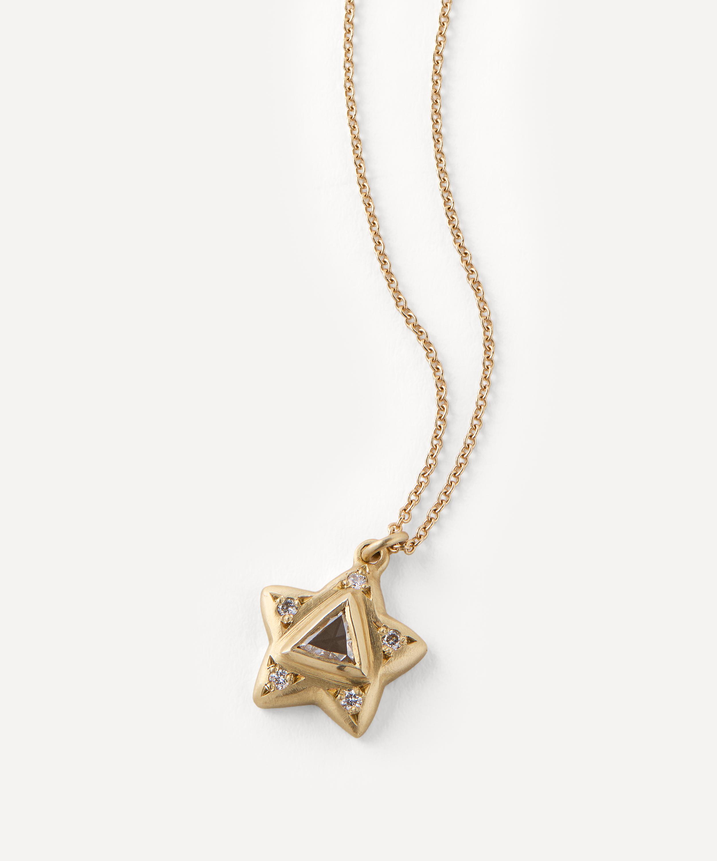 Brooke Gregson - 14ct Gold Diamond Star Necklace image number 1