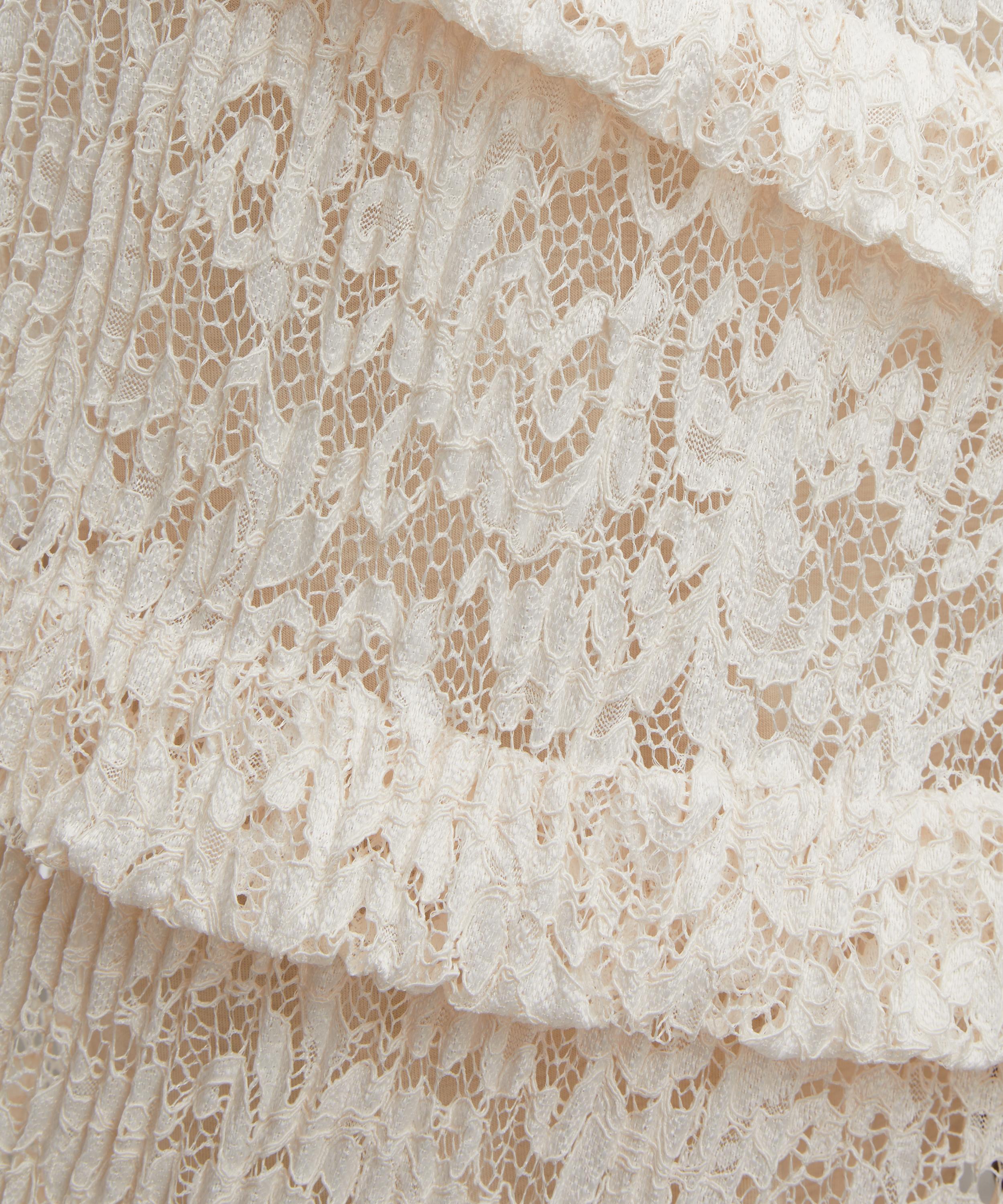 Georgia Hardinge - Ivory Spiralite Floor-Length Dress  image number 4