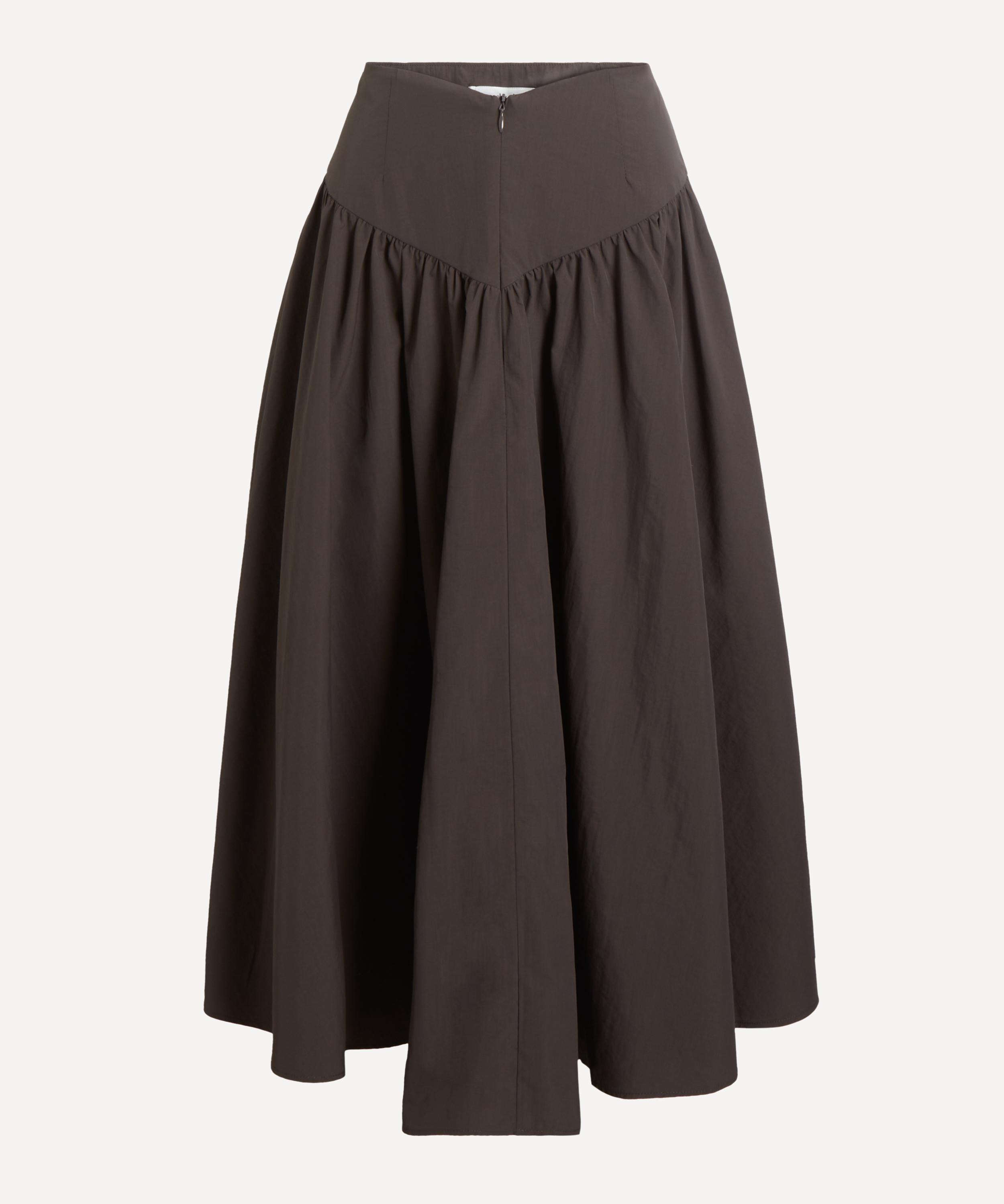 Peachy Den - Deba Chestnut Midi Skirt