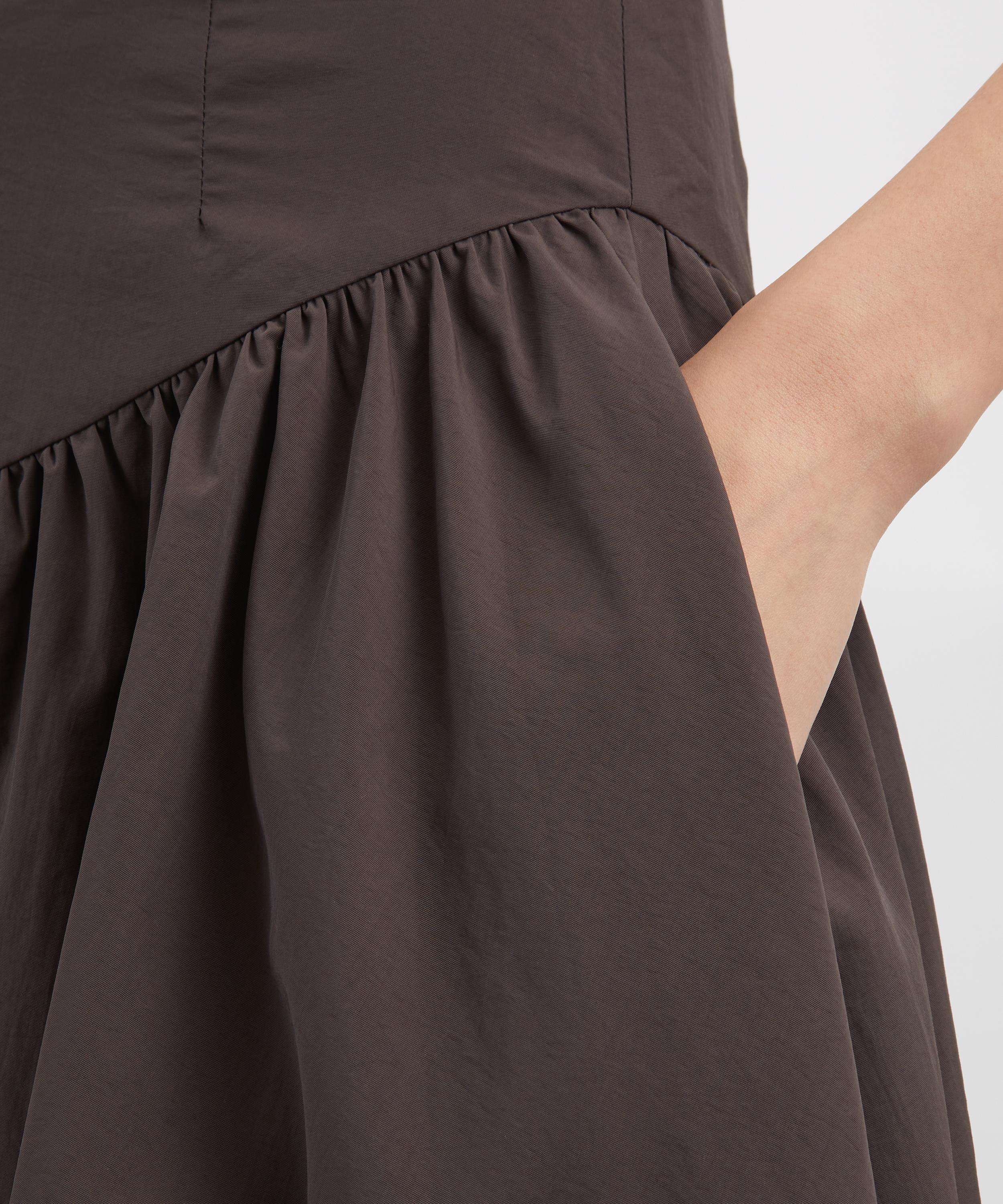 Peachy Den - Deba Chestnut Midi Skirt image number 4