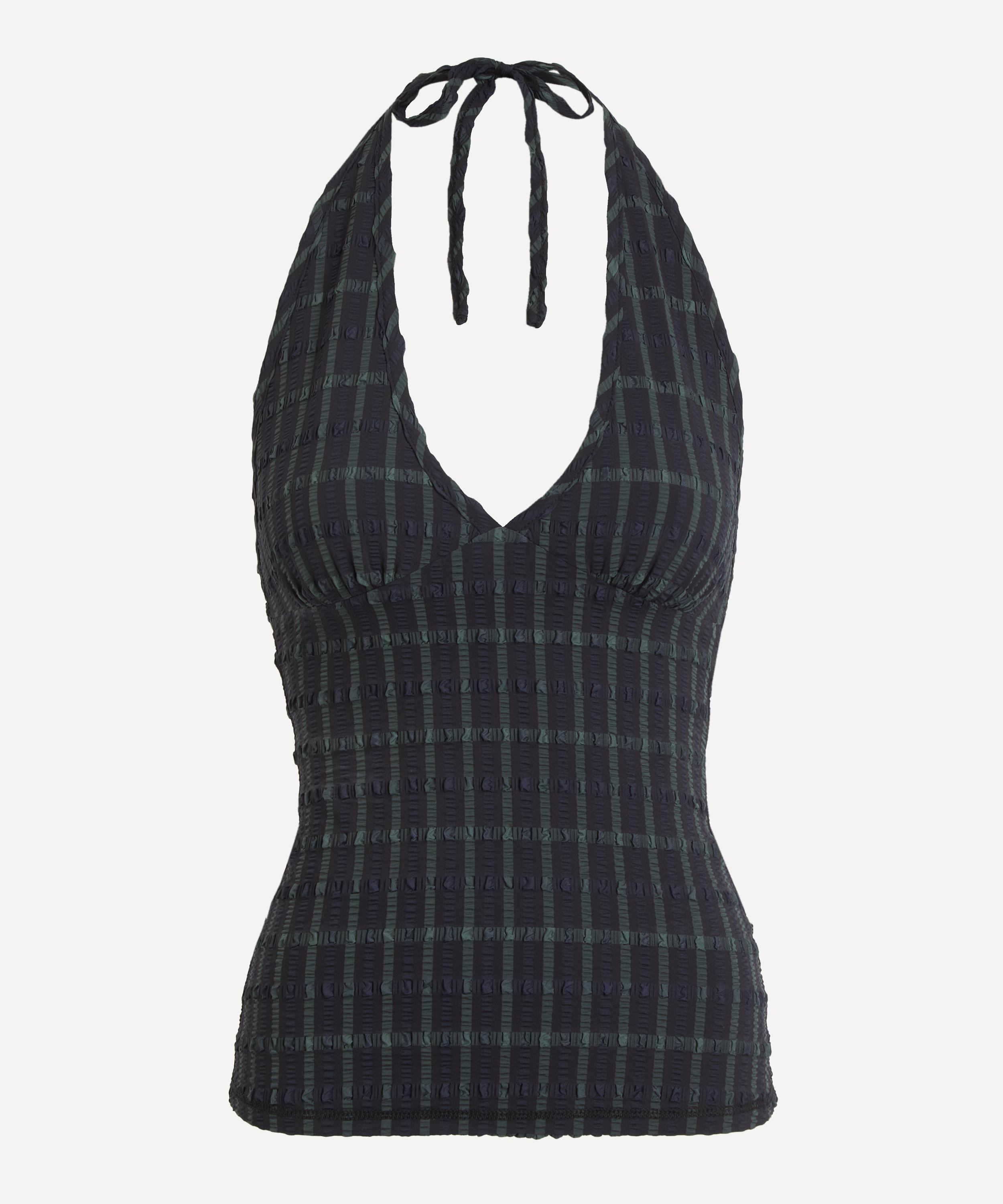 Peachy Den - Cindy Selvedge Halter Top