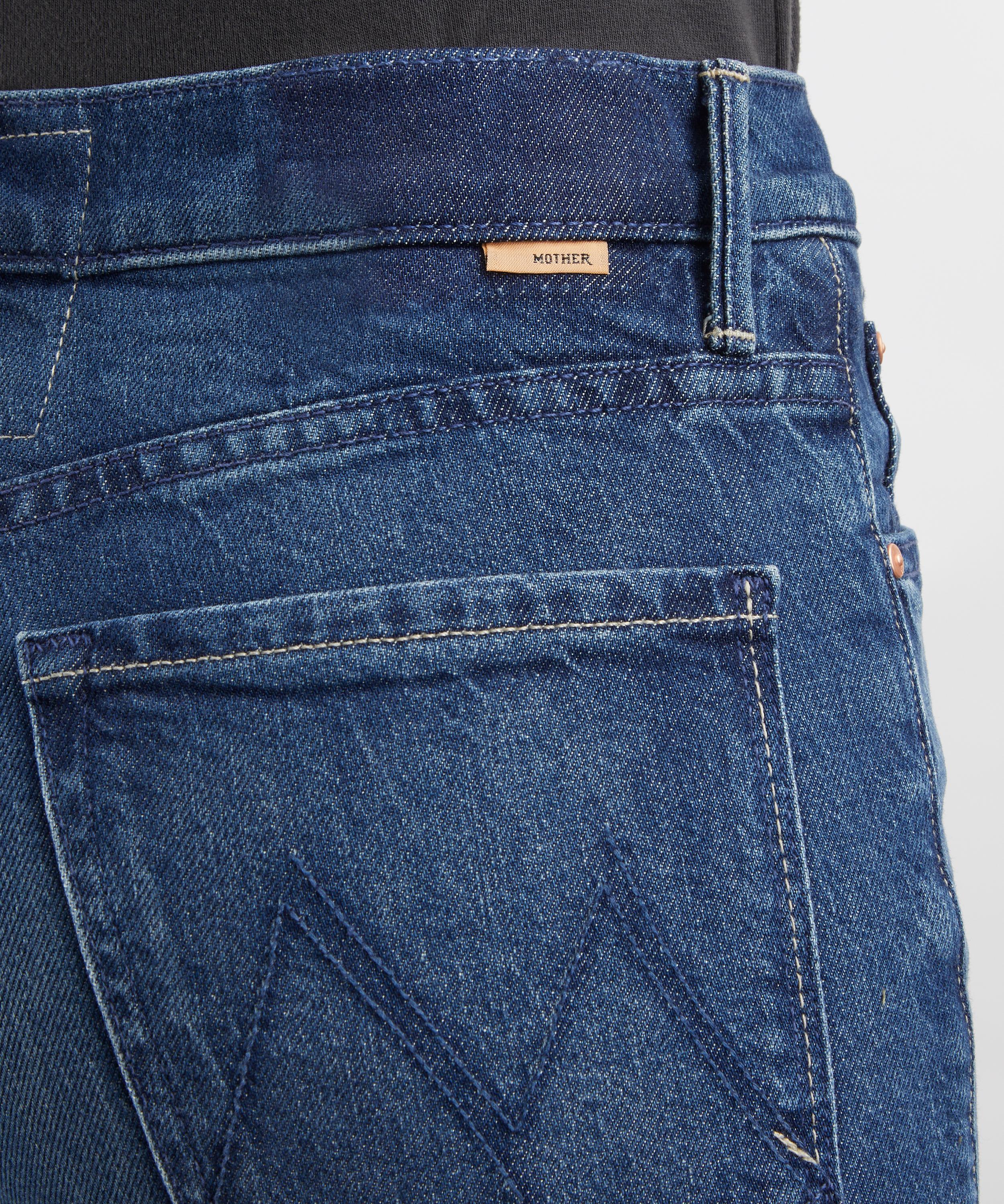 Mother - Full Pipe Skimp Wide Barrel-Leg Jeans image number 4