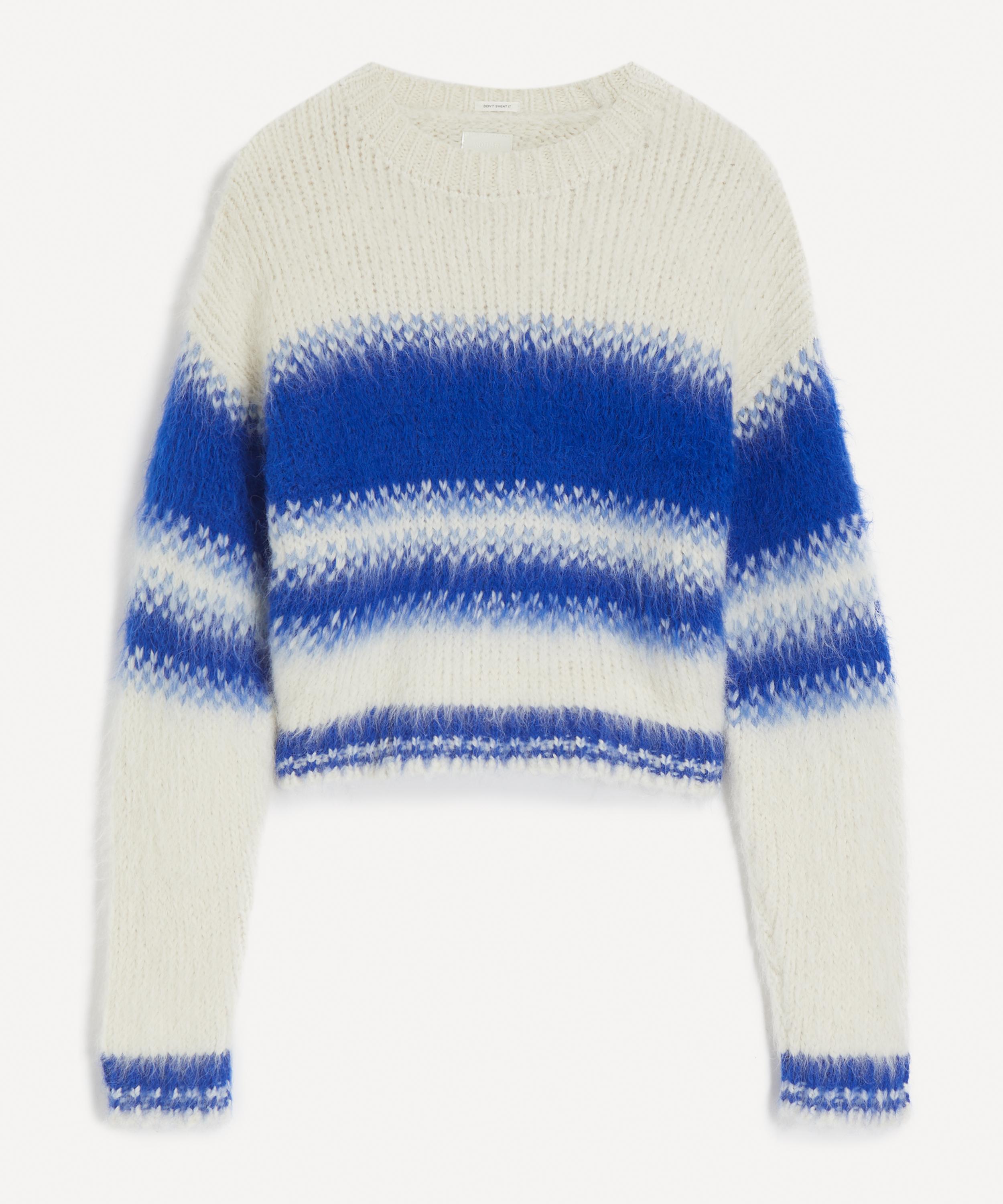 Mother - Crop Blurred Lines Jumper
