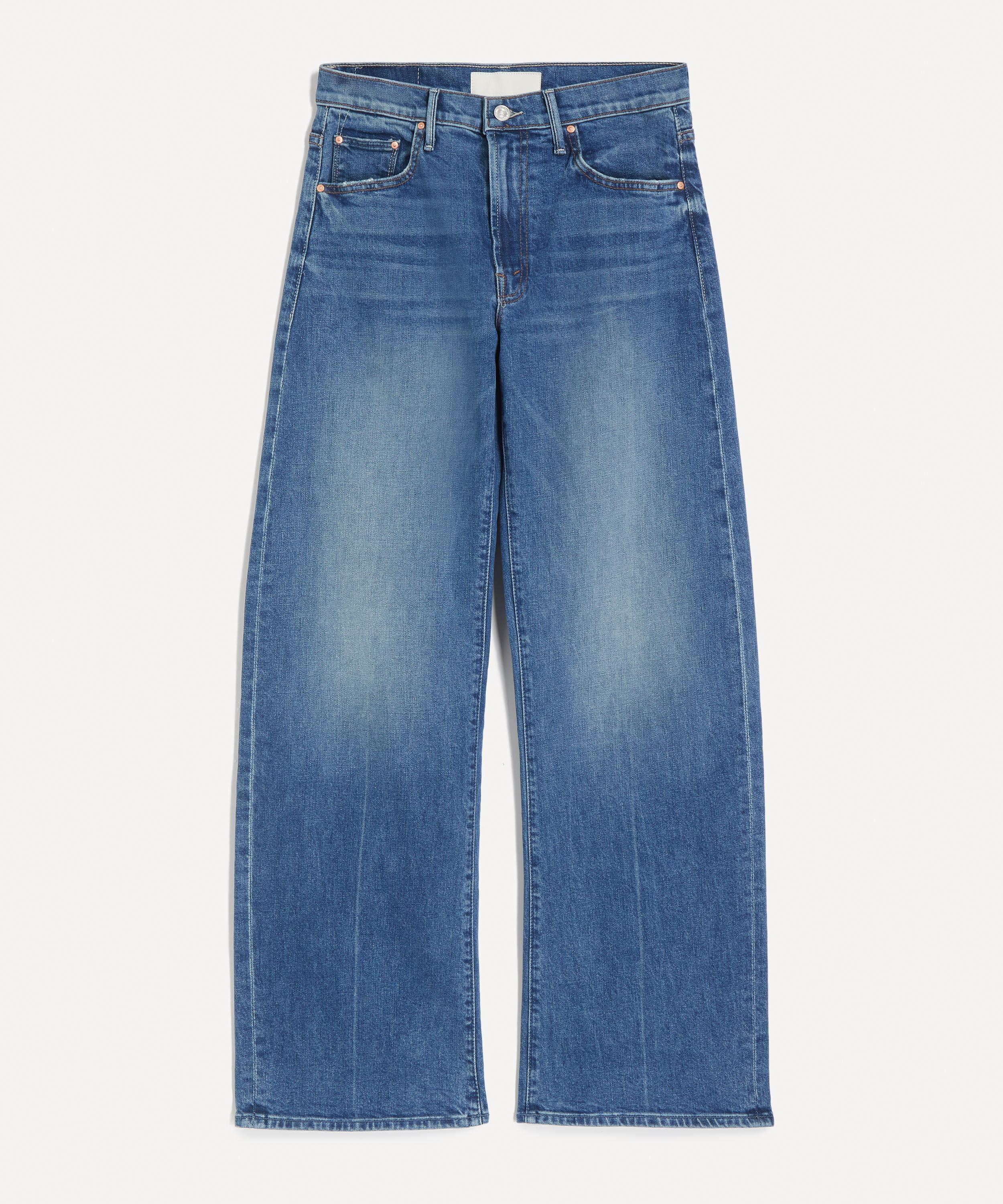 Mother - Mid-Rise Lasso Sneak Jeans in Get Two Birds Stoned