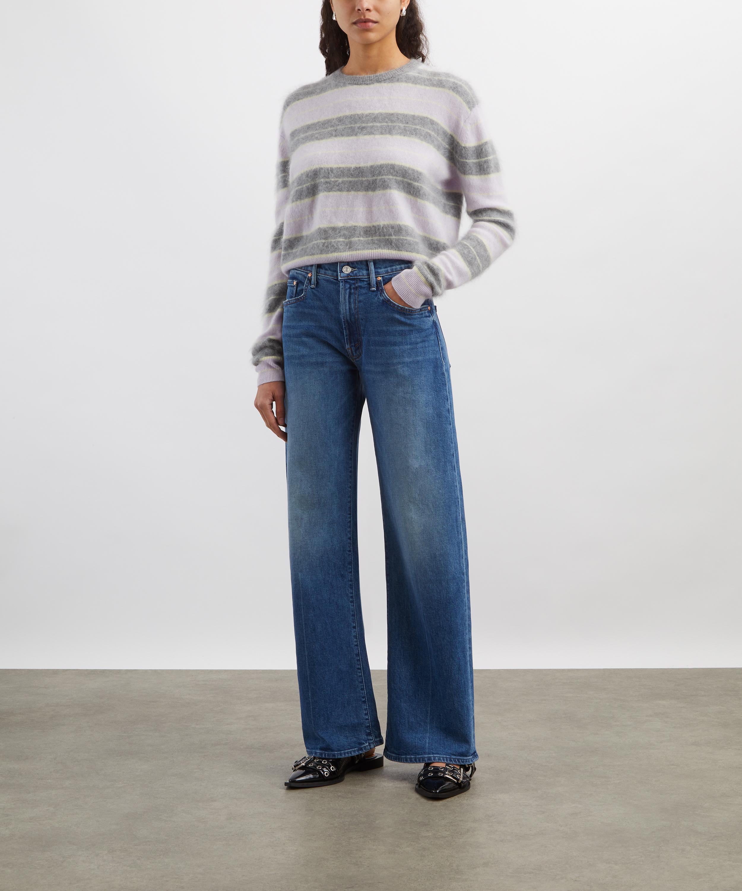 Mother - Mid-Rise Lasso Sneak Jeans in Get Two Birds Stoned image number 1