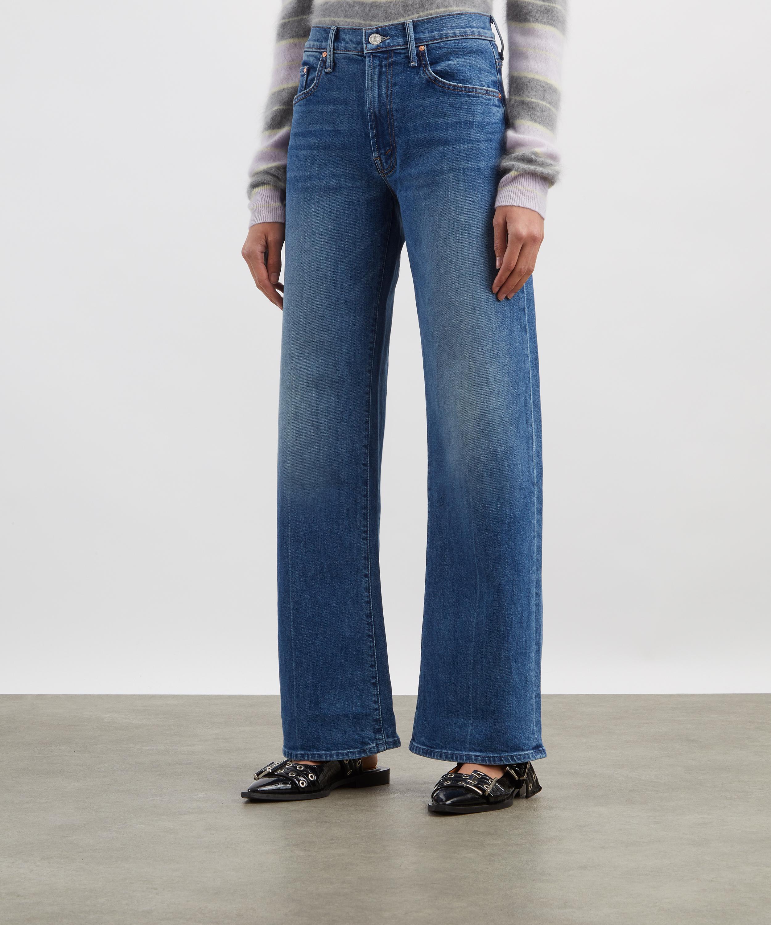Mother - Mid-Rise Lasso Sneak Jeans in Get Two Birds Stoned image number 2