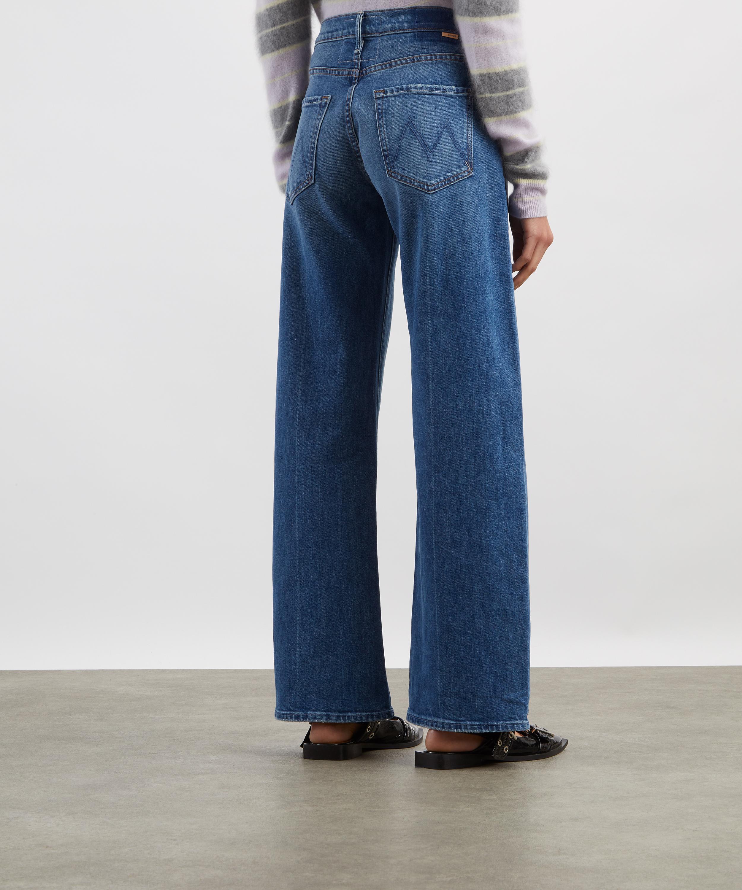 Mother - Mid-Rise Lasso Sneak Jeans in Get Two Birds Stoned image number 3