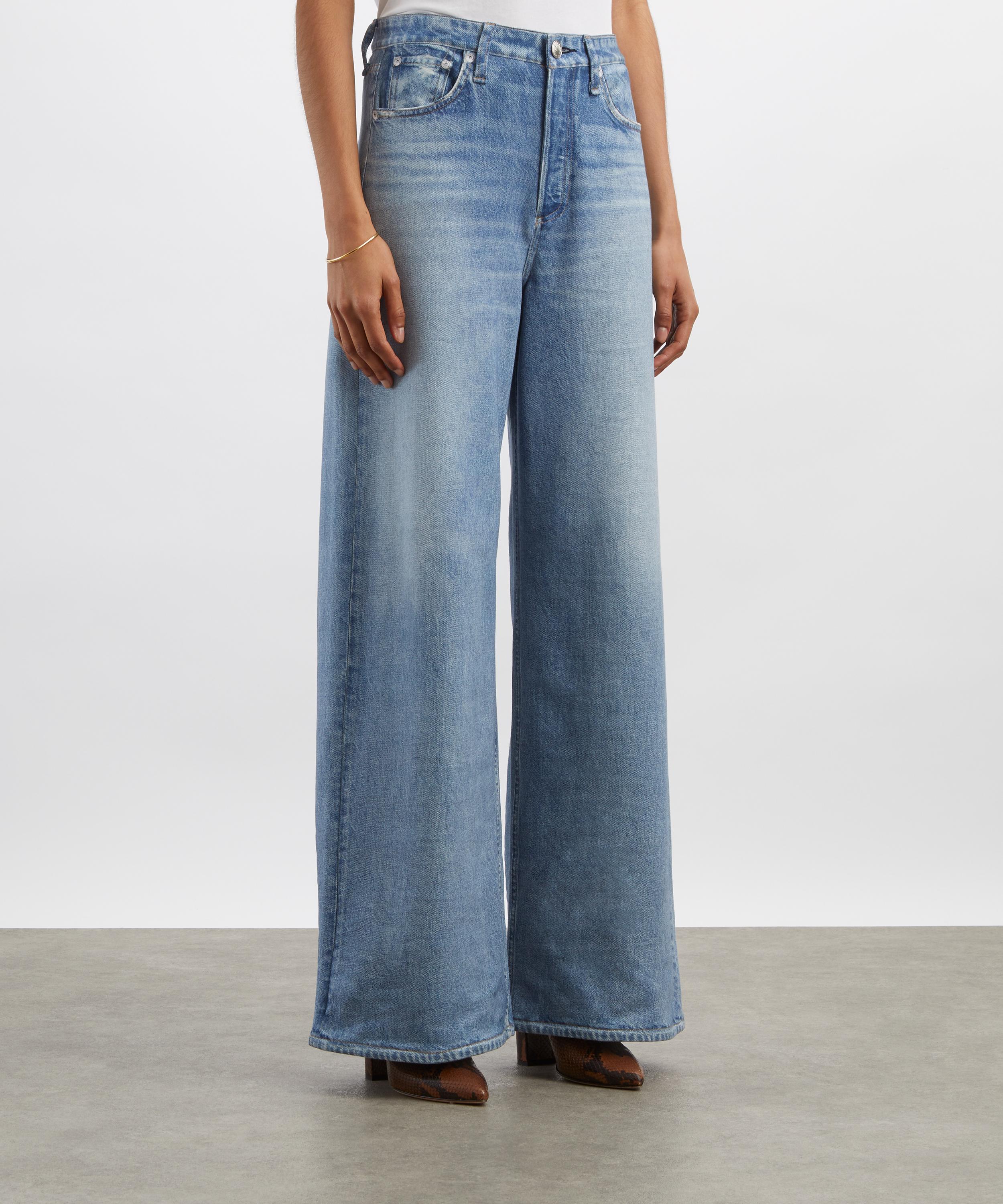 Rag & Bone - Miramar Sofie Wide-Leg Trousers in Raily image number 2