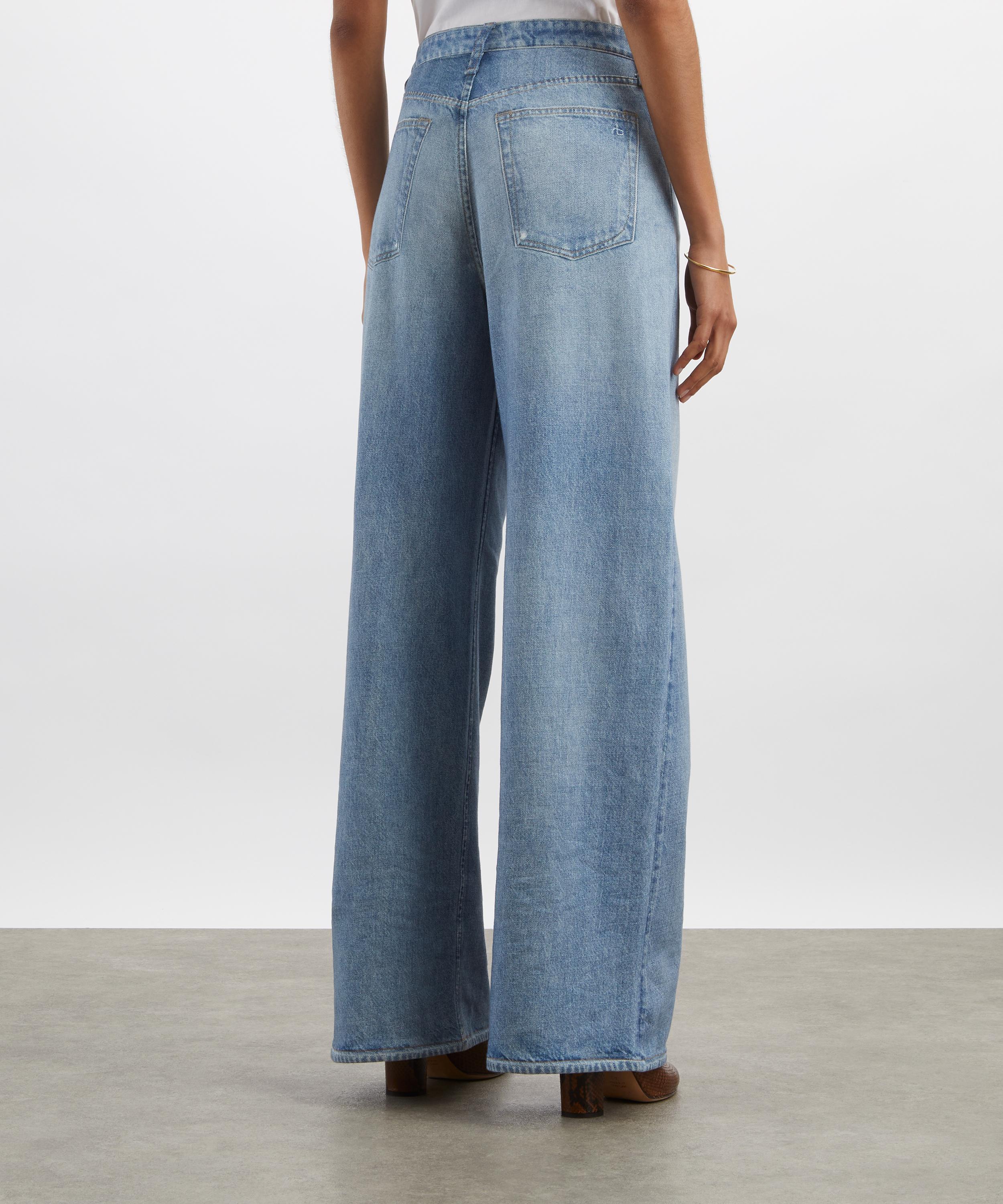 Rag & Bone - Miramar Sofie Wide-Leg Trousers in Raily image number 3