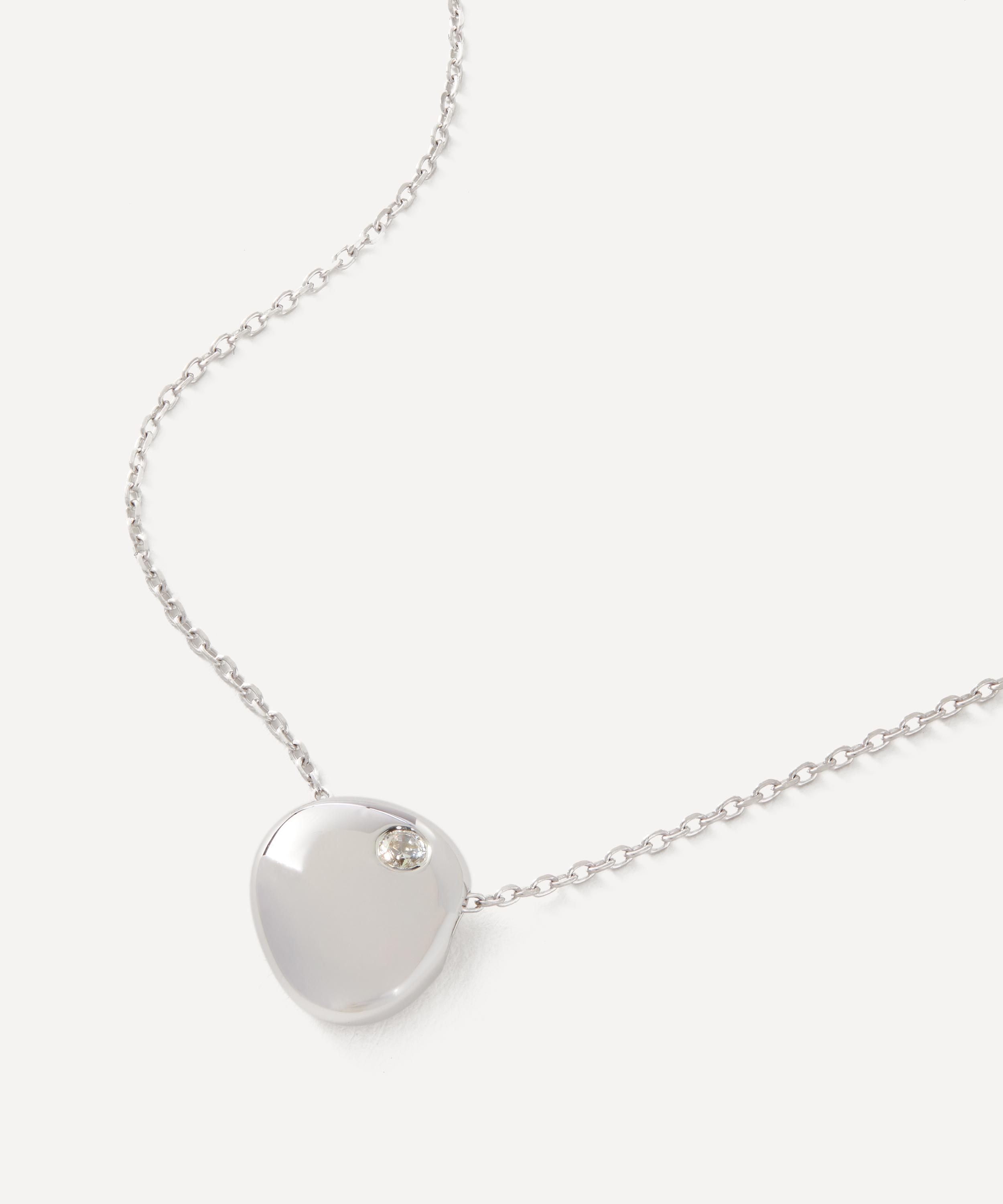 PDPAOLA - Sterling Silver Wave Pendant Necklace