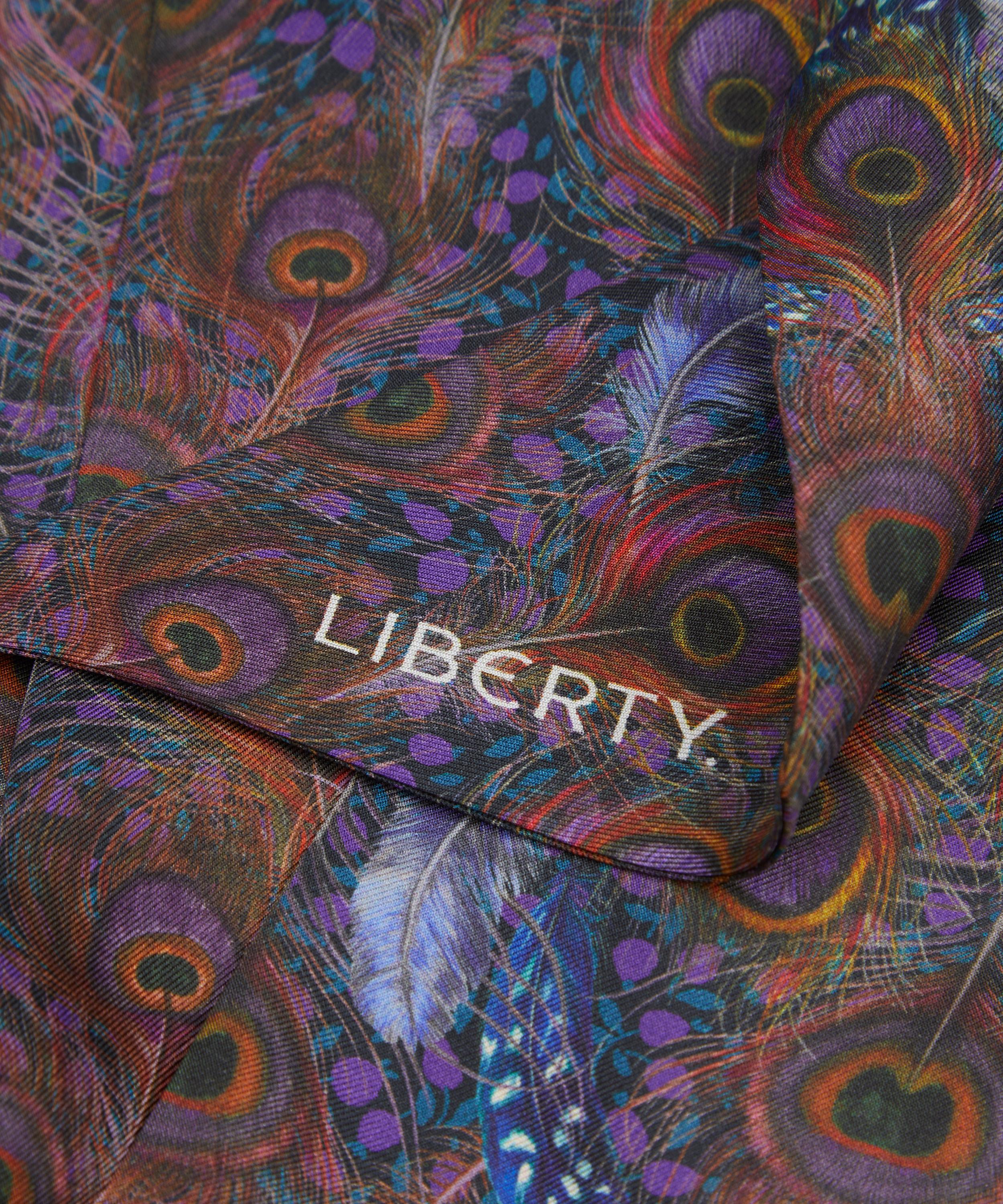 Liberty - Peacock Manor 8X160 Skinny Silk Scarf image number 3