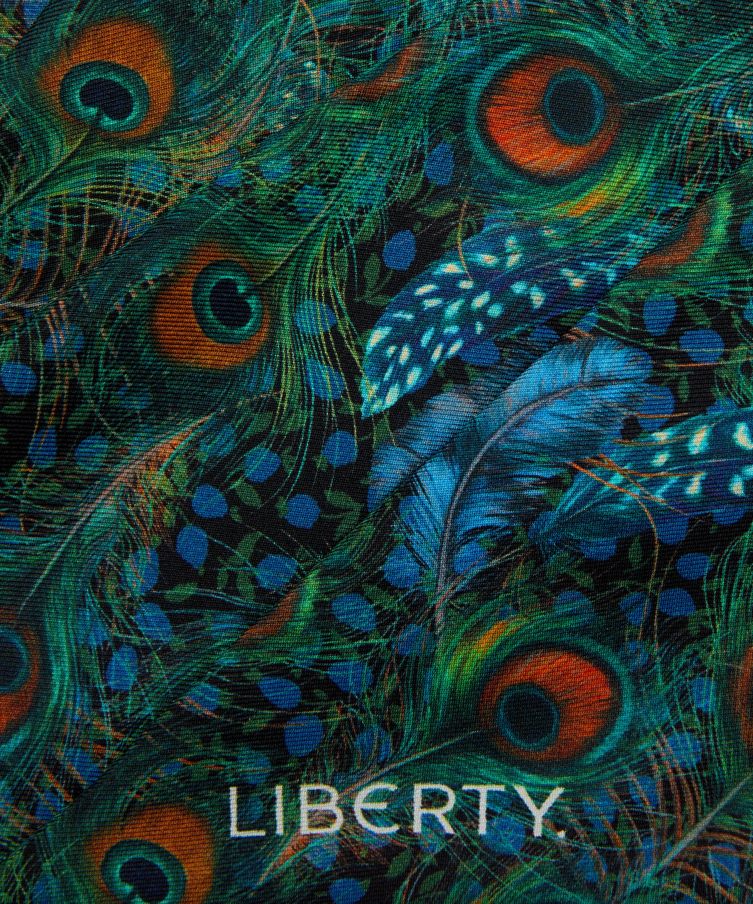 Liberty - Peacock Manor 8X160 Skinny Silk Scarf image number 3